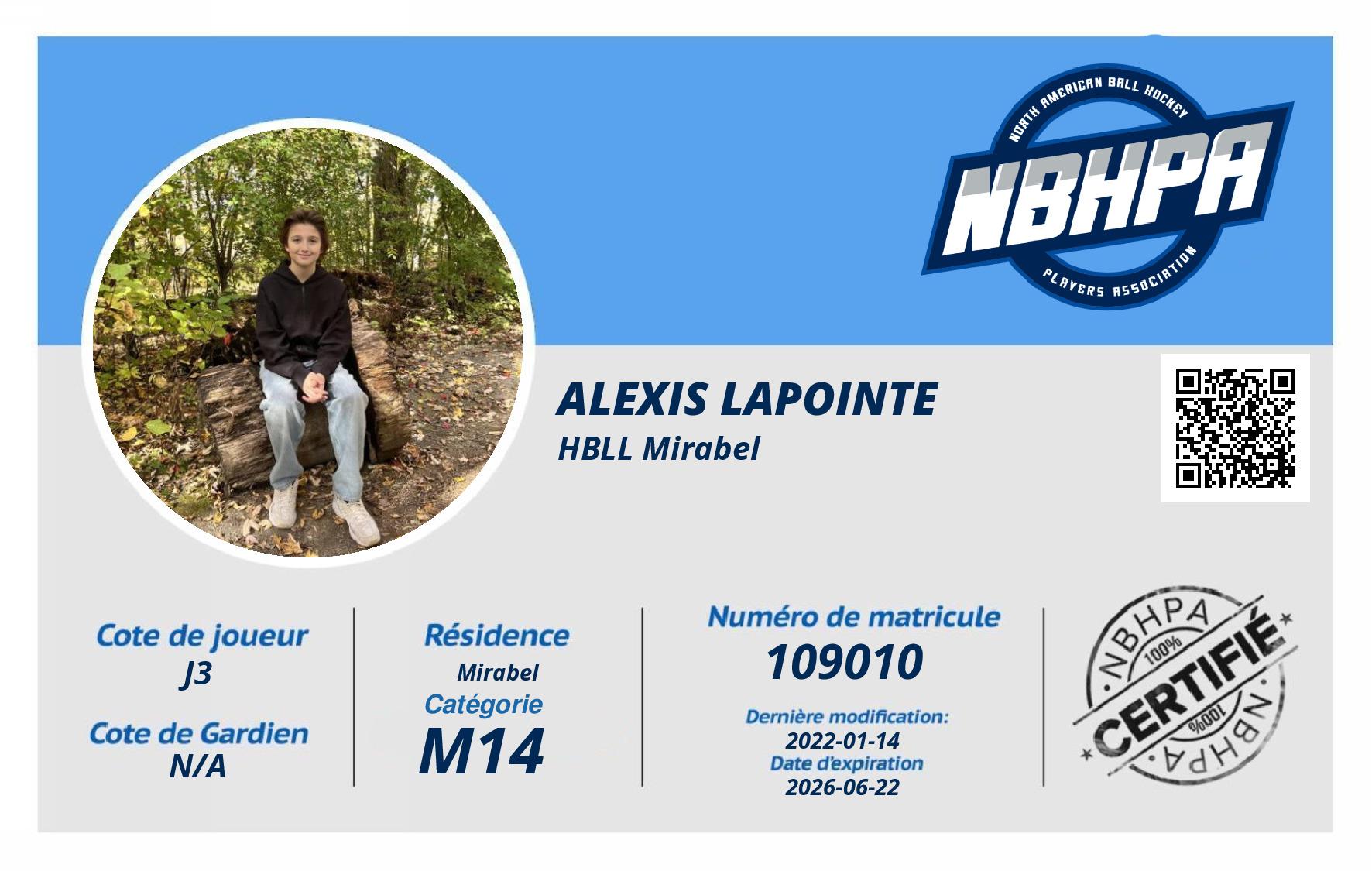 Alexis Lapointe