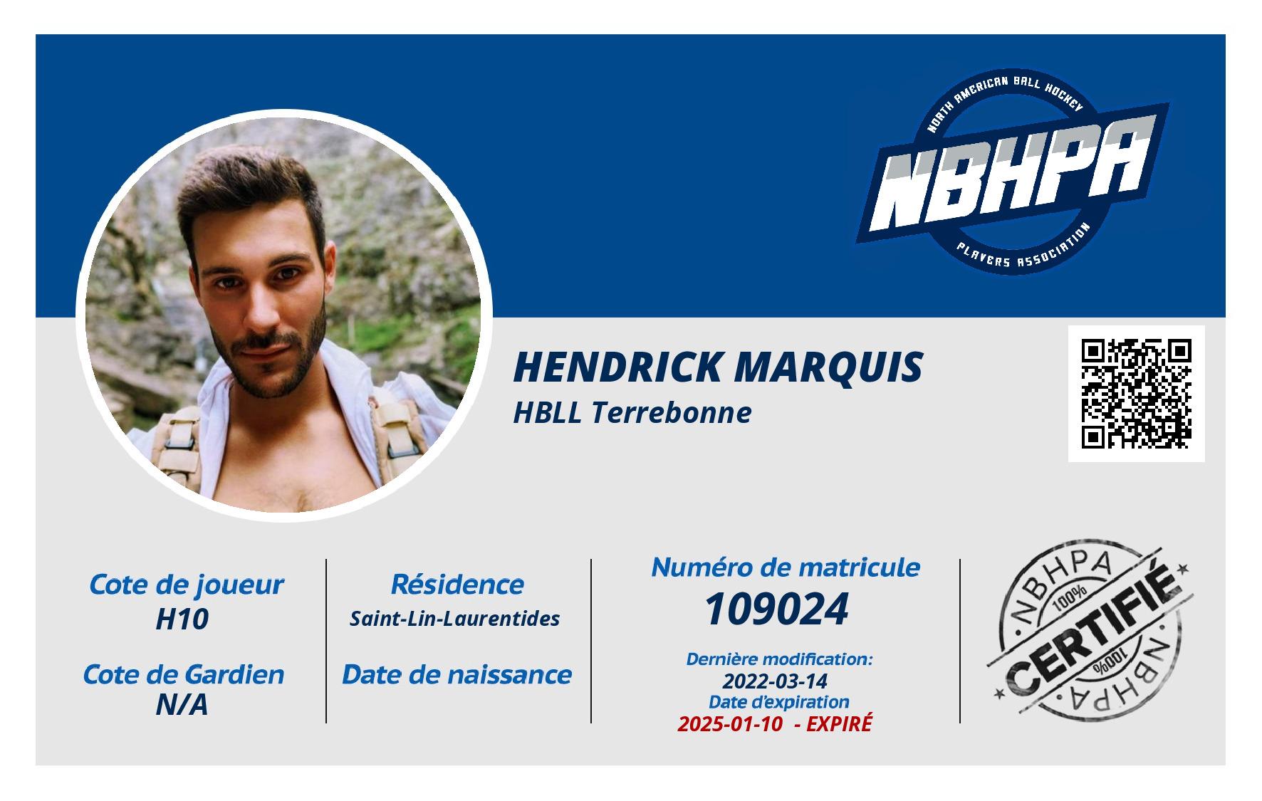 Hendrick Marquis