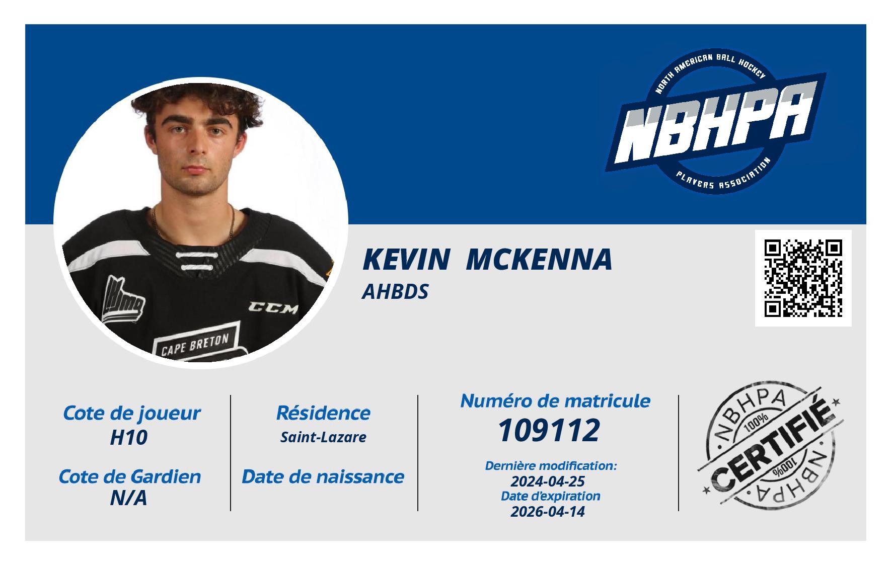Kevin  McKenna