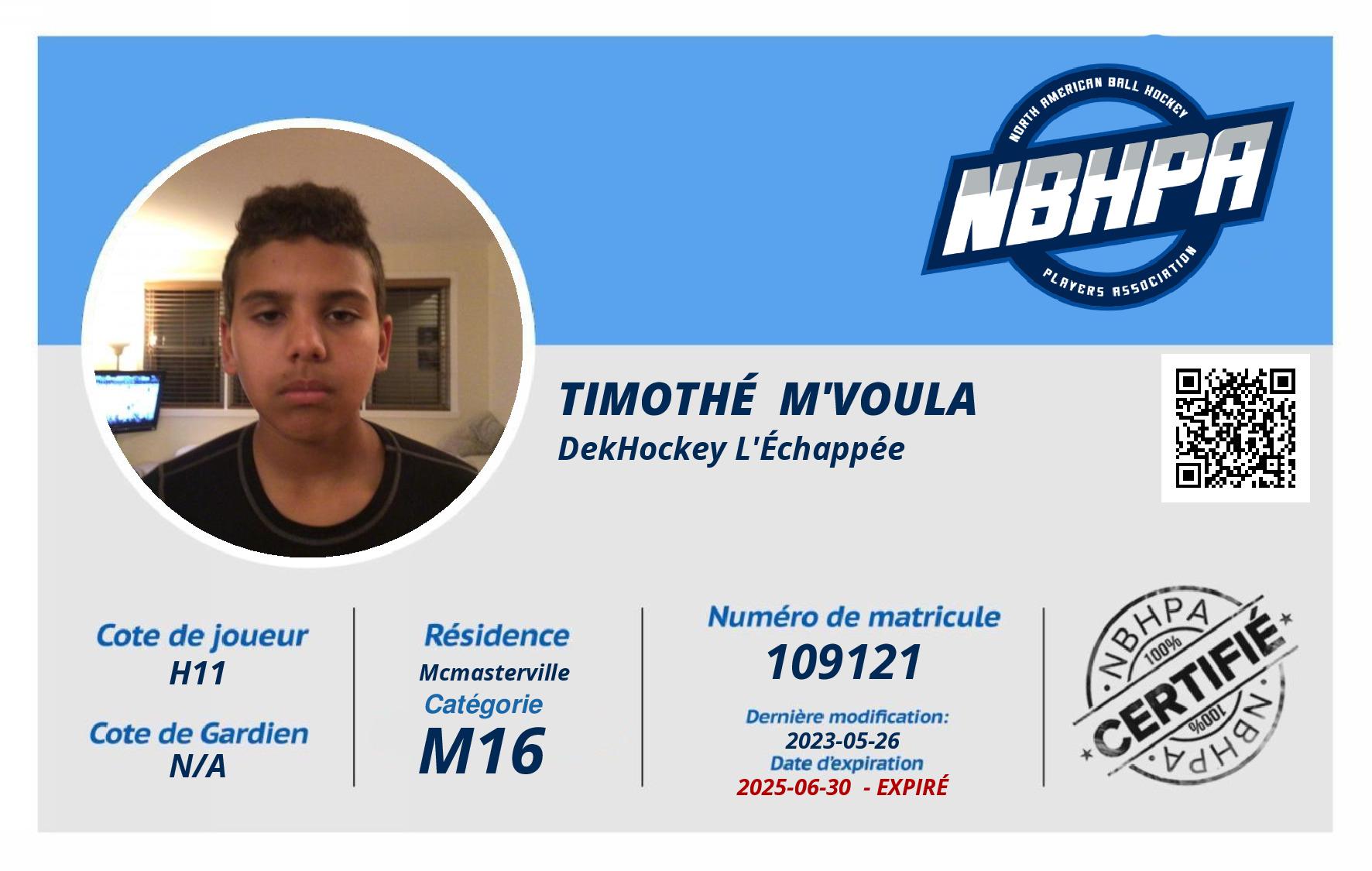 Timothé  M'voula