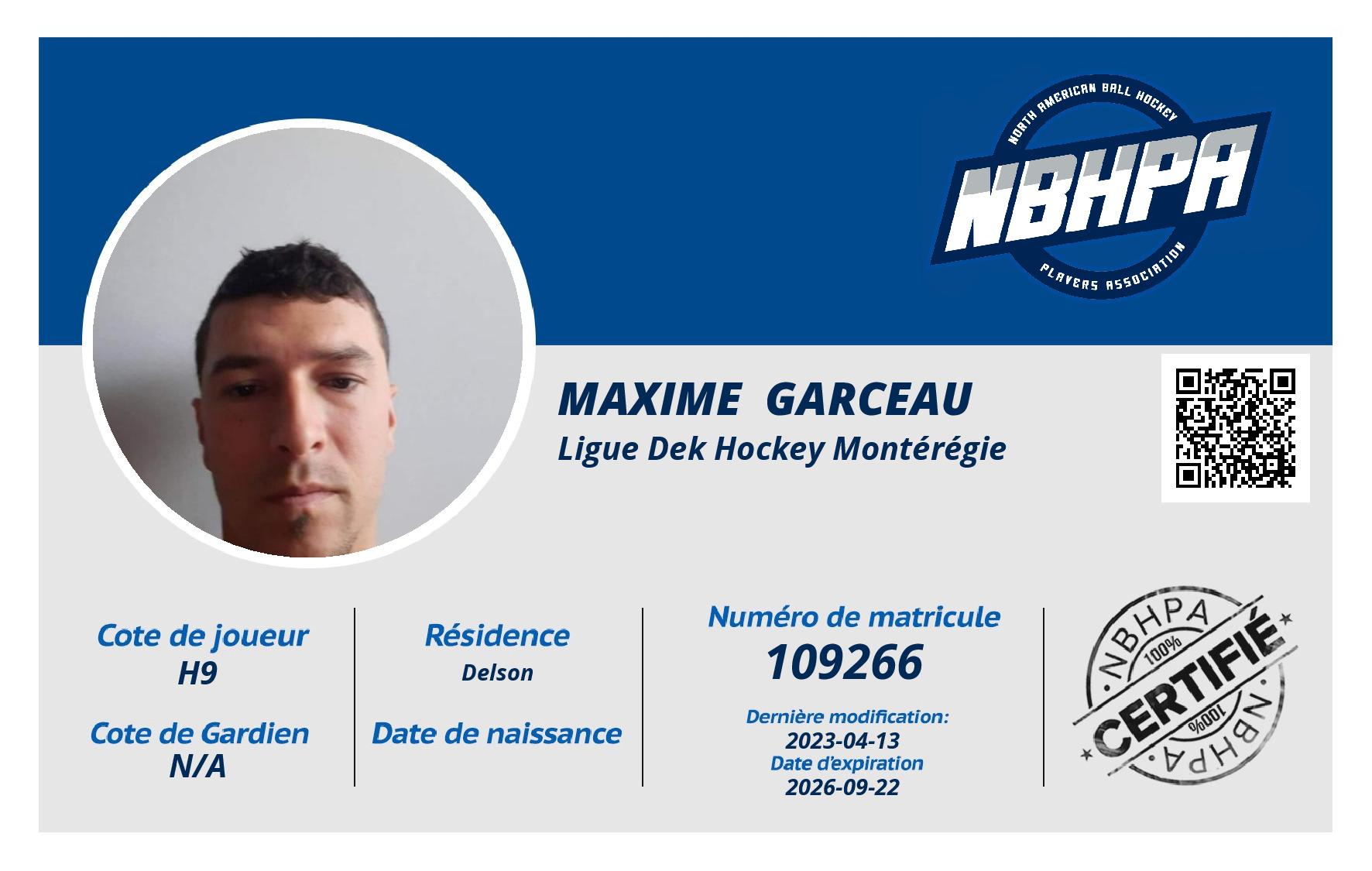 Maxime  Garceau