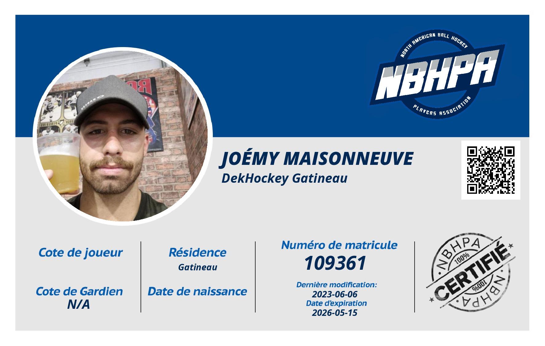 Joémy Maisonneuve