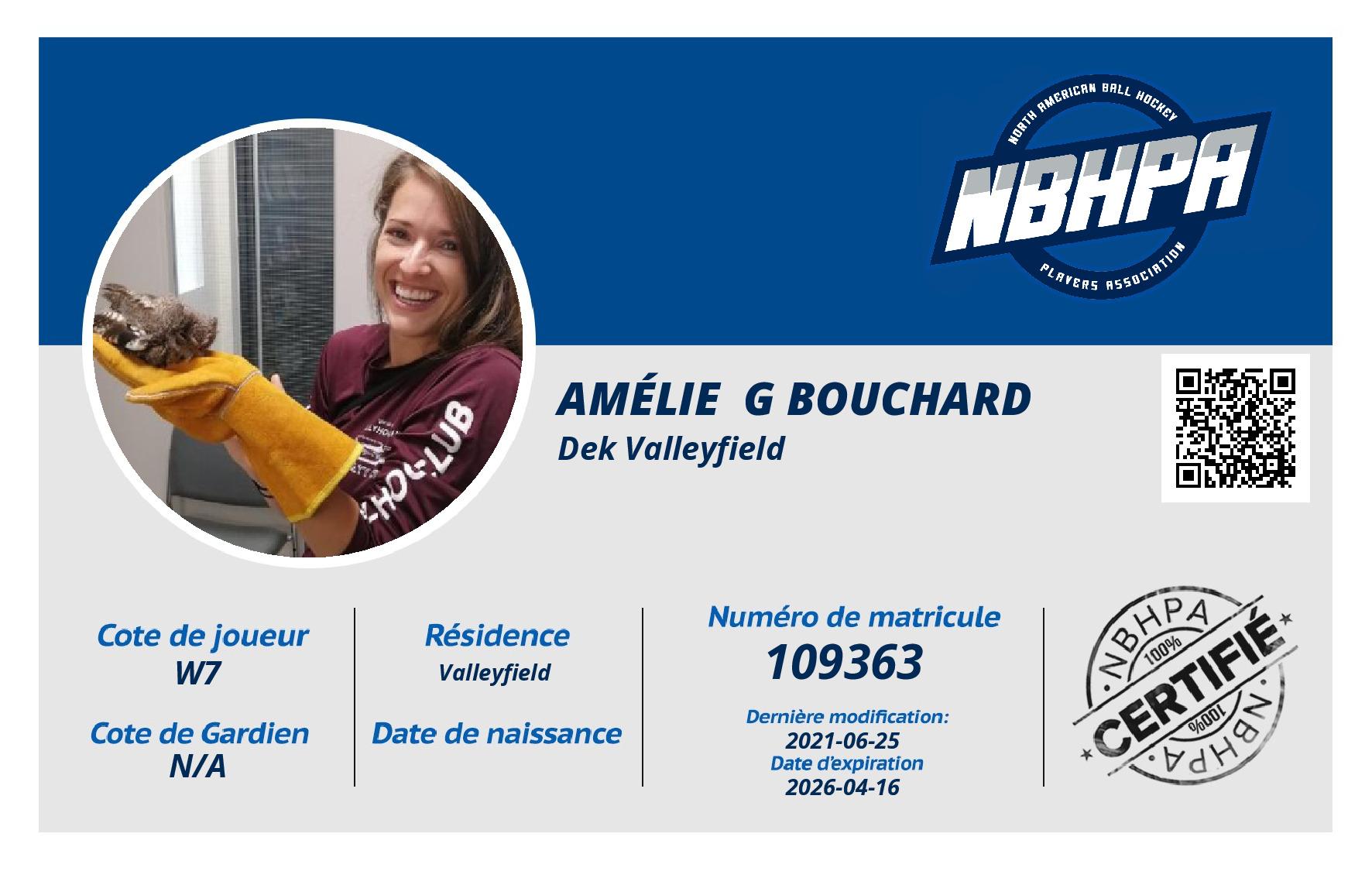 Amélie  G Bouchard 