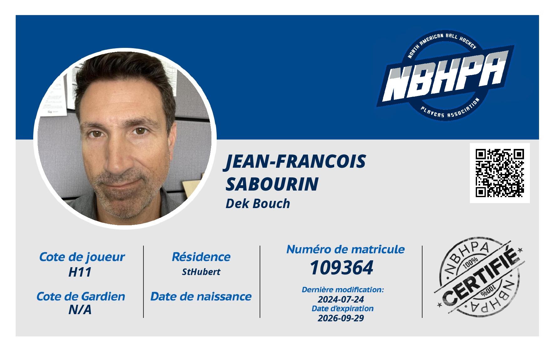 Jean-Francois Sabourin