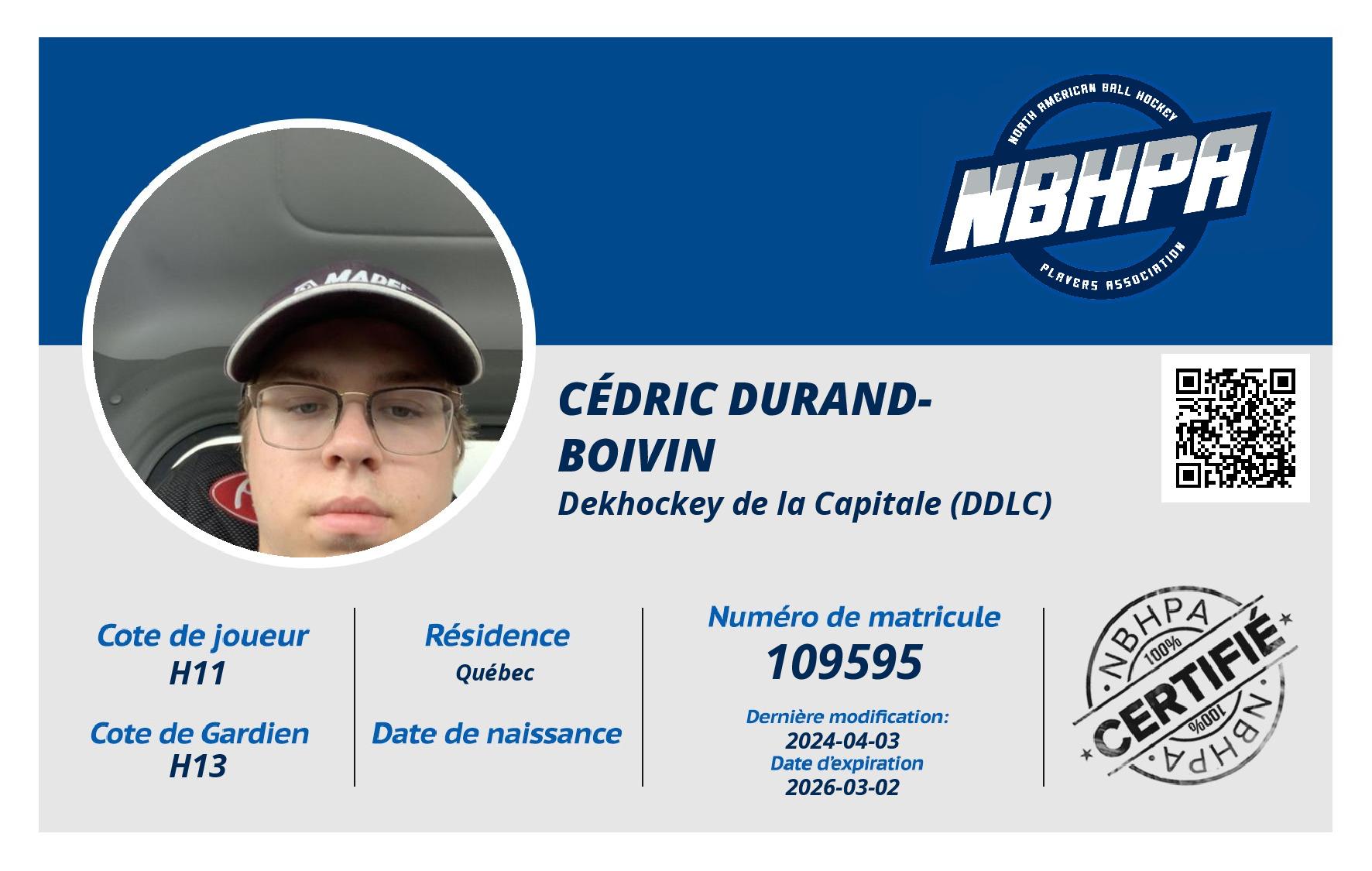 Cédric Durand-Boivin