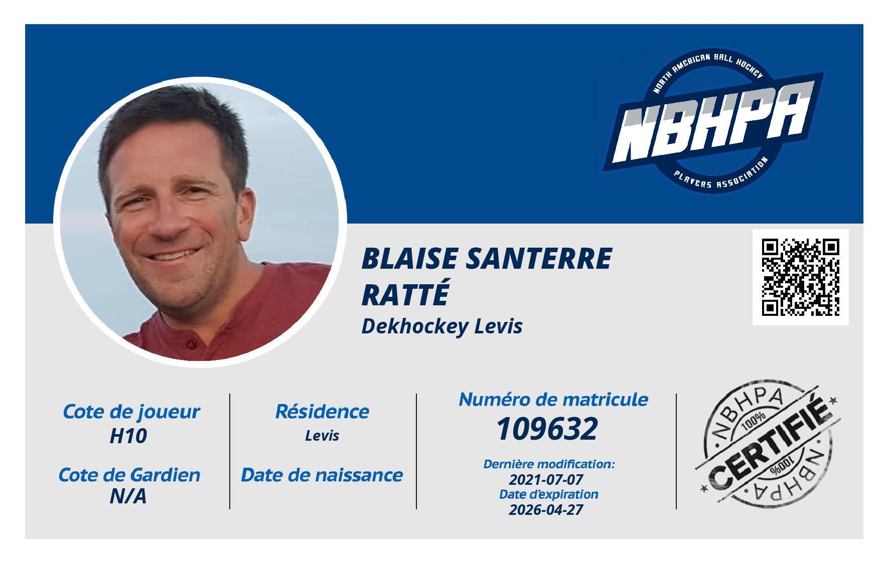 Blaise Santerre Ratté