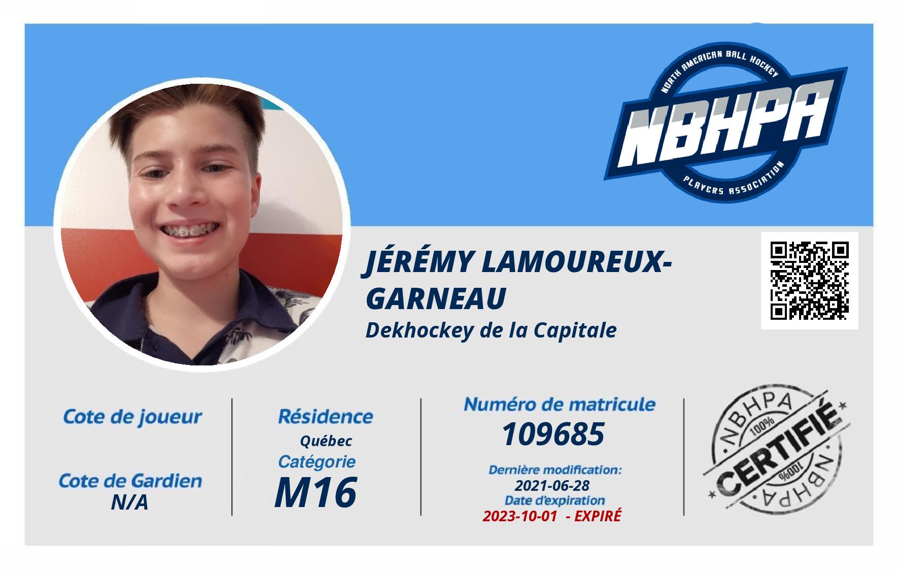 Jérémy Lamoureux-Garneau