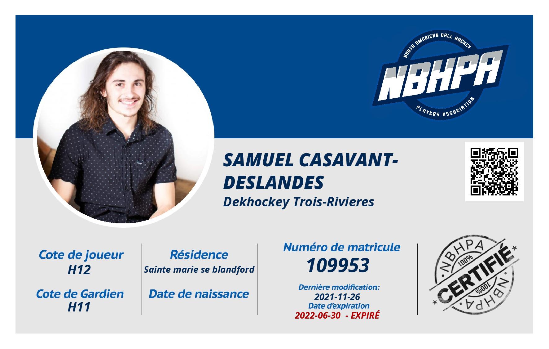 Samuel Casavant-Deslandes