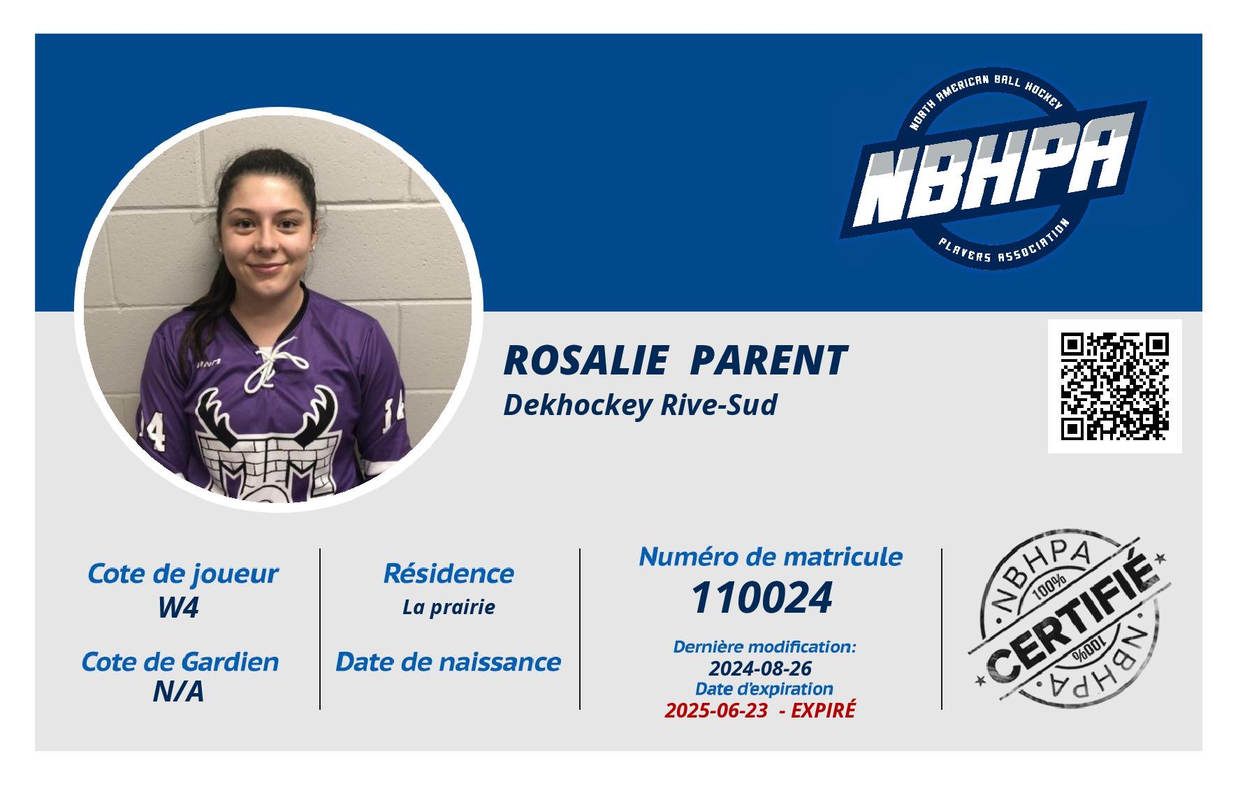 Rosalie  Parent
