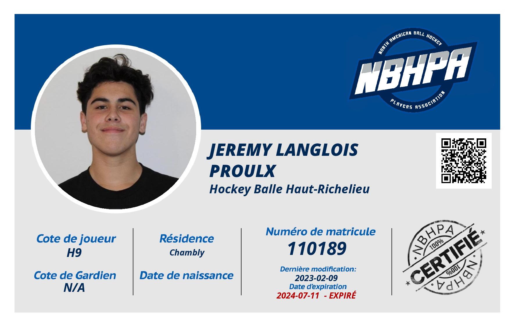 Jeremy Langlois Proulx