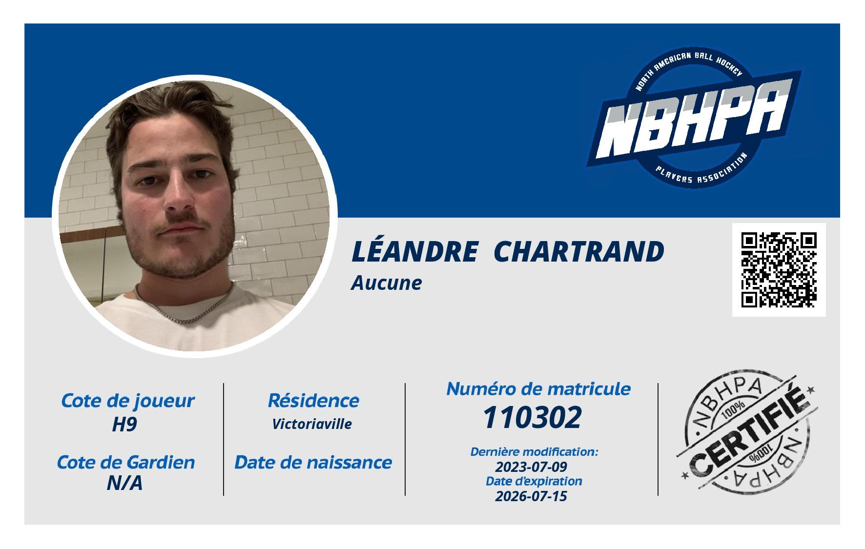 Léandre  Chartrand 