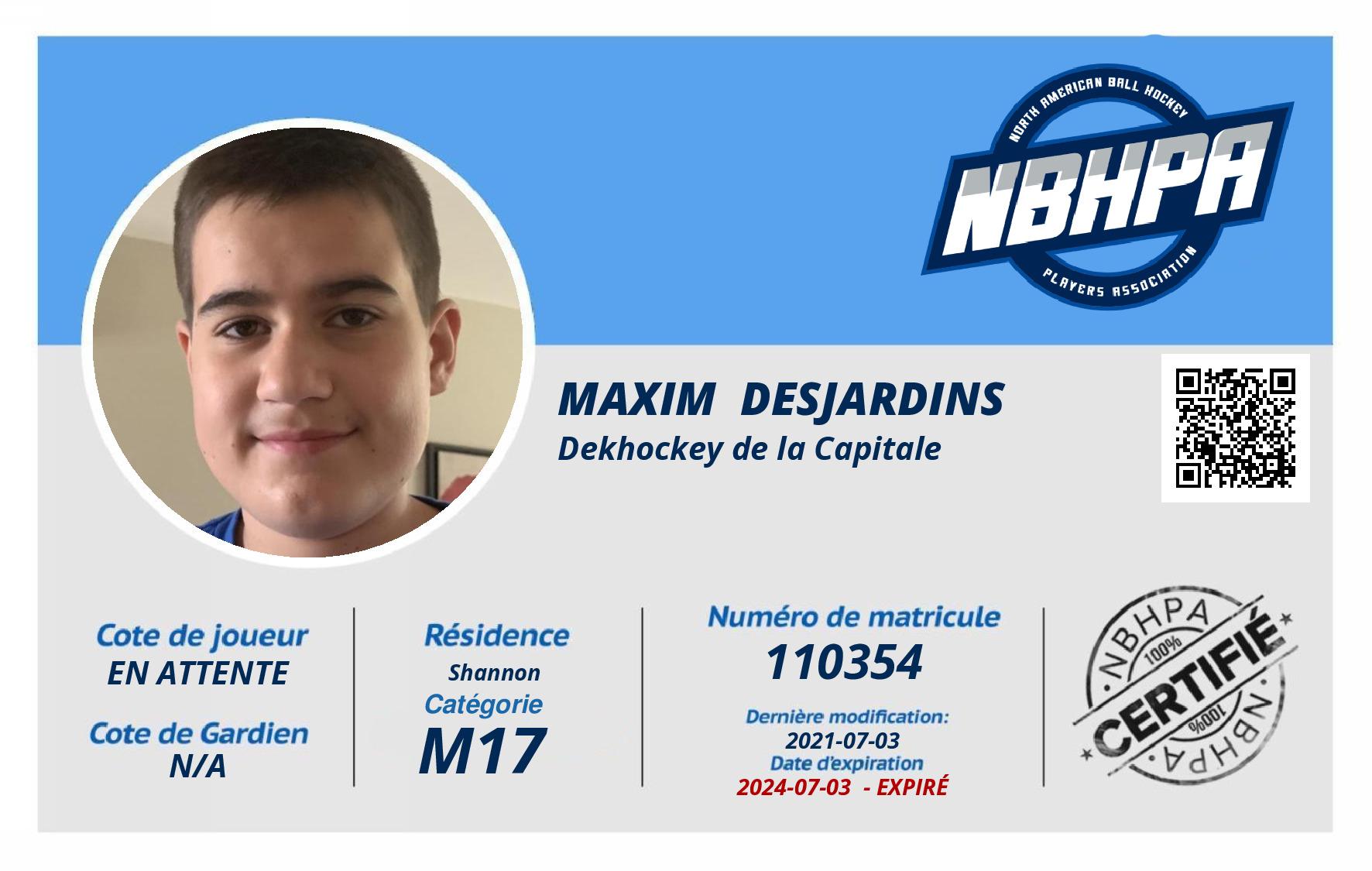 Maxim  Desjardins 