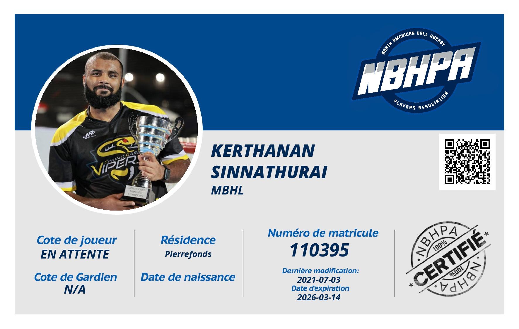 Kerthanan Sinnathurai