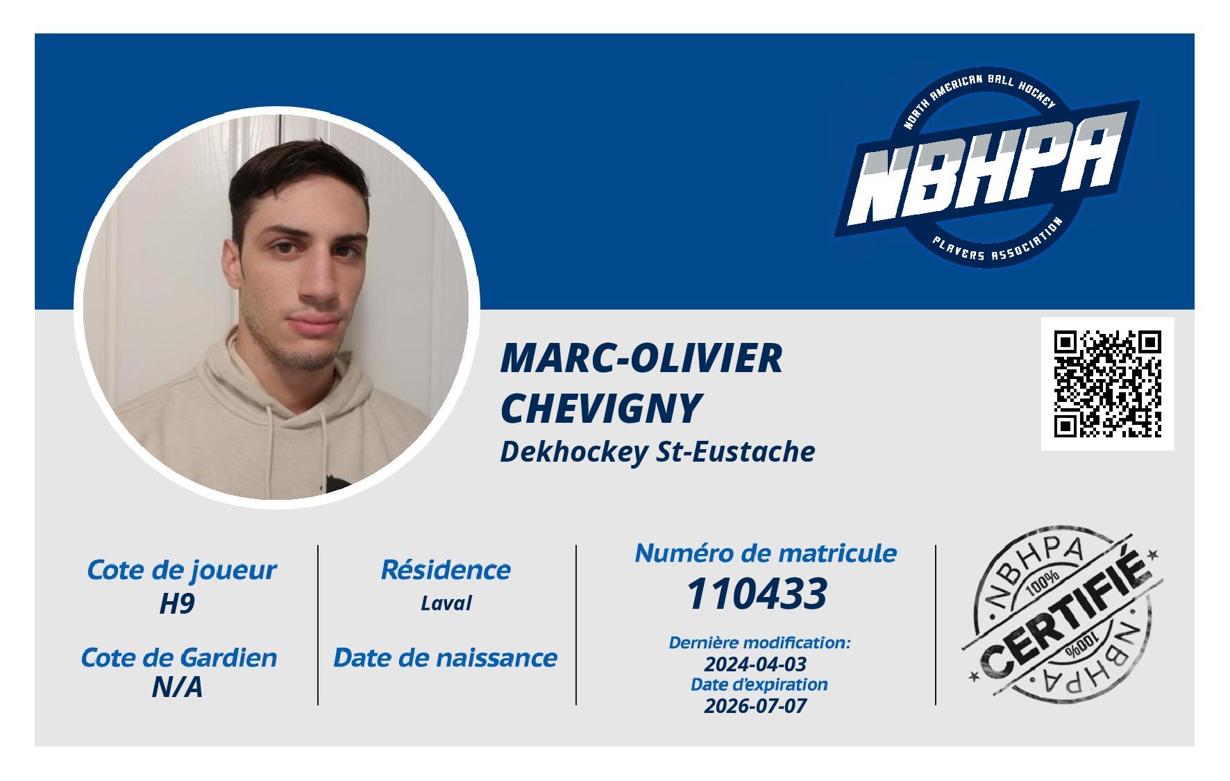 Marc-Olivier Chevigny
