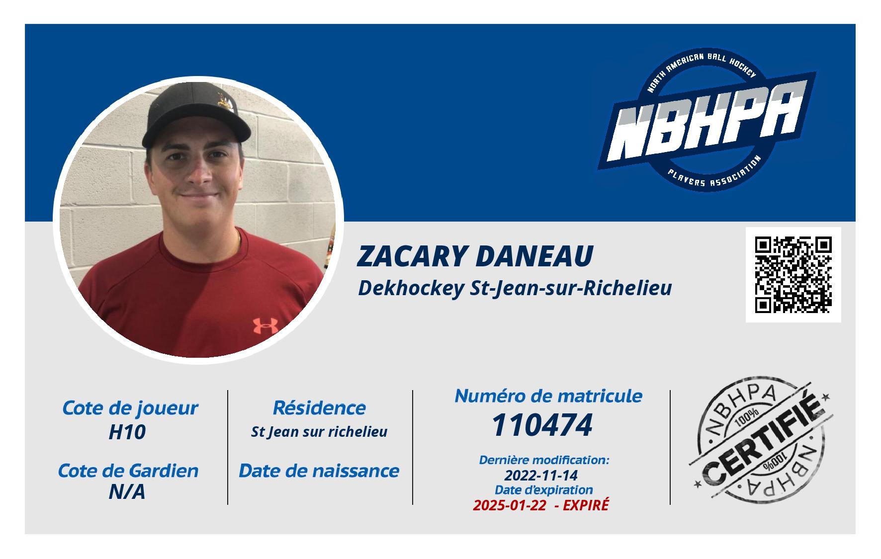 Zacary Daneau