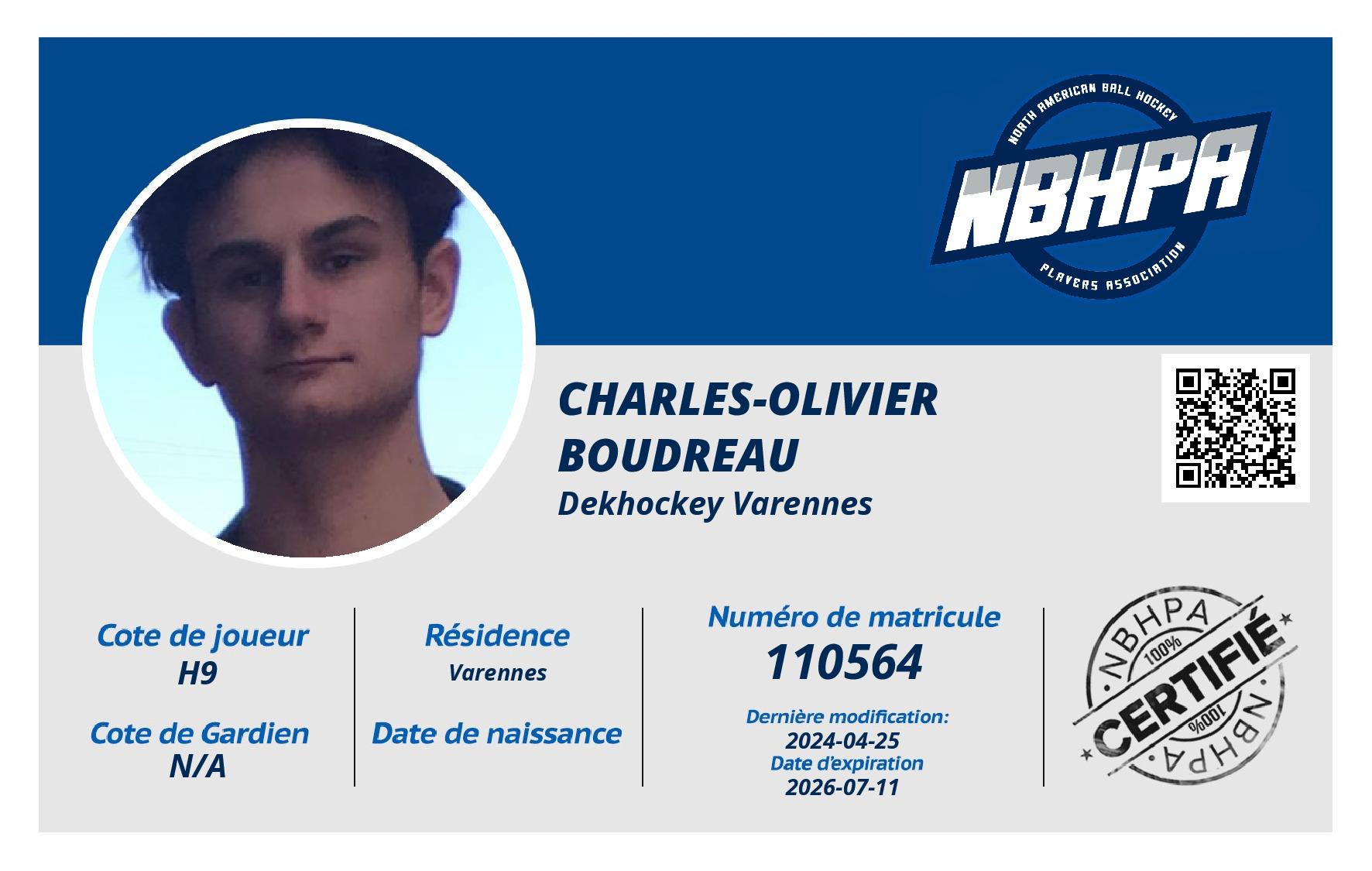 Charles-Olivier Boudreau
