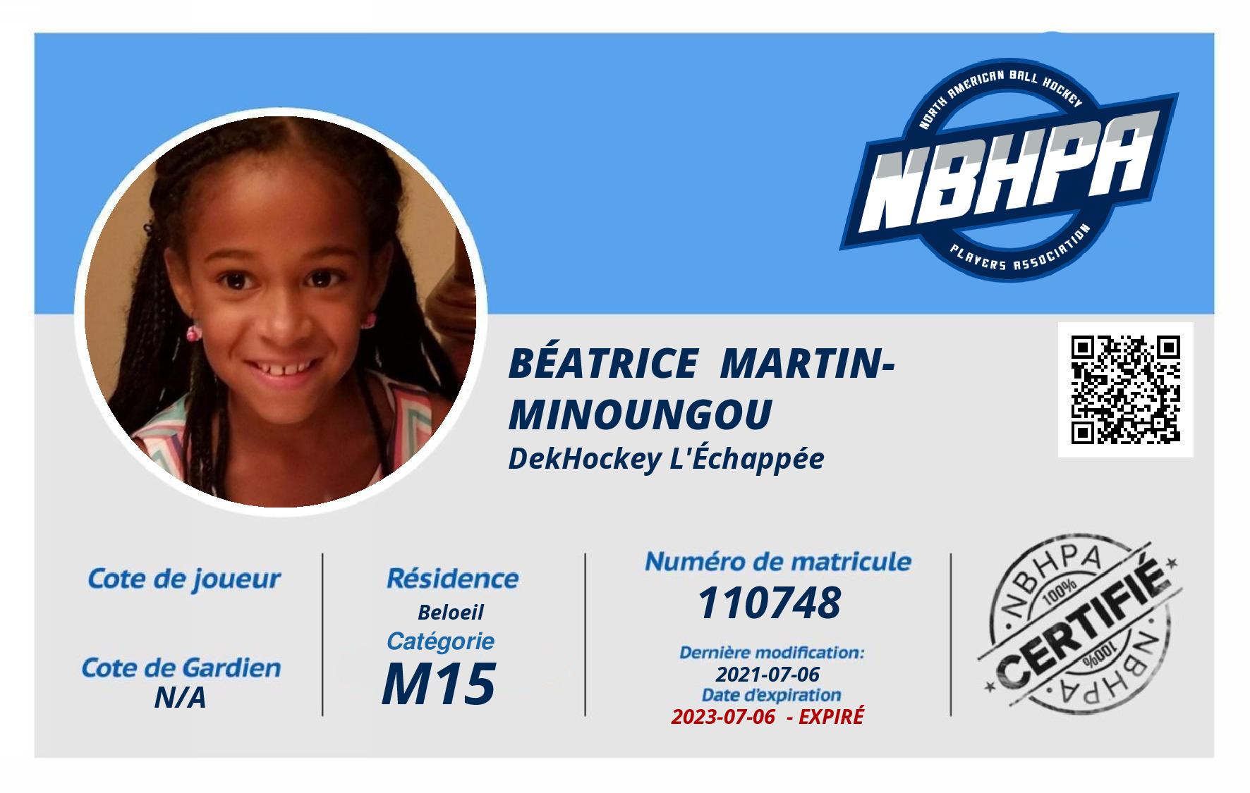 Béatrice  Martin-Minoungou 