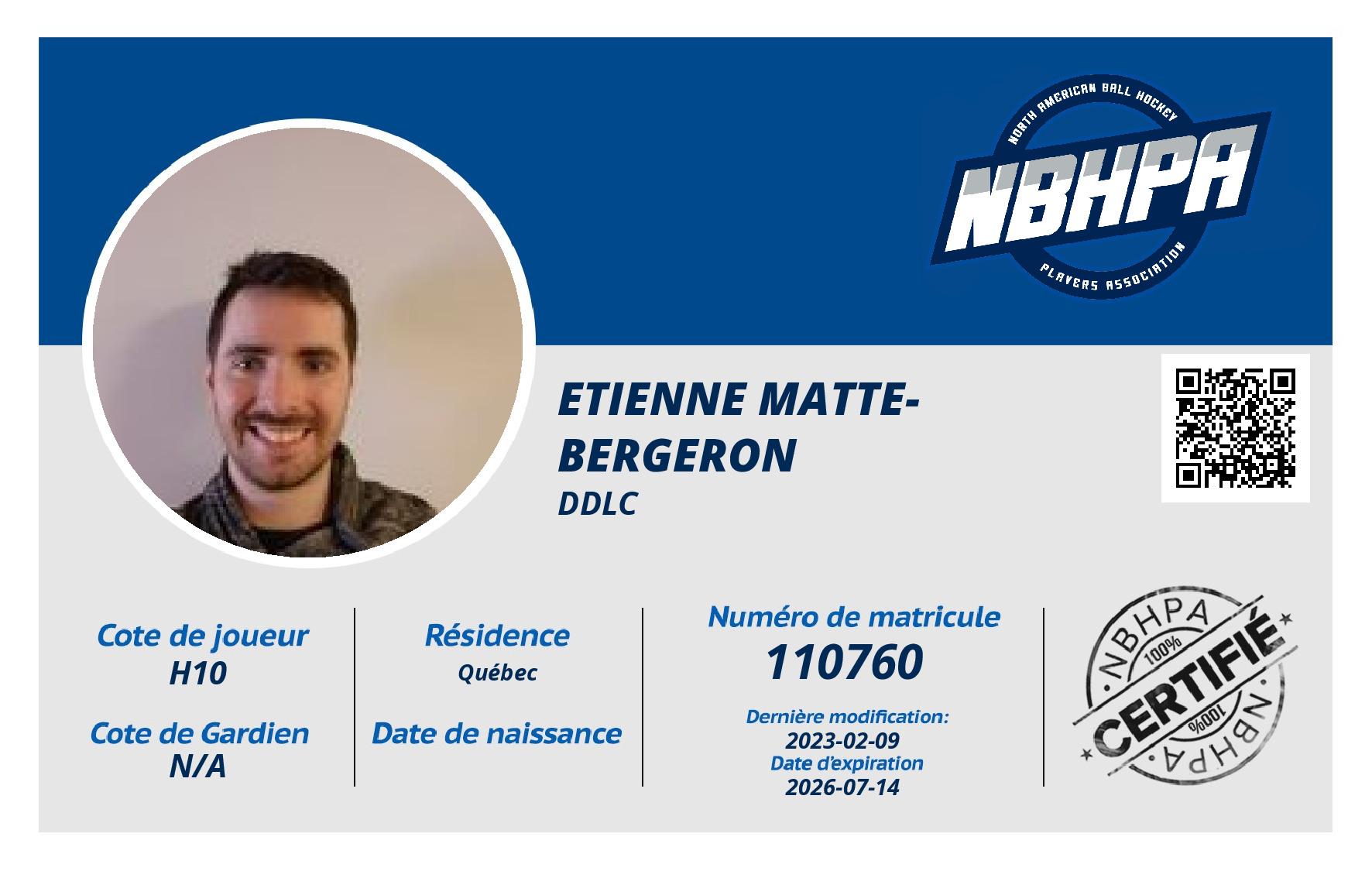 Etienne Matte-Bergeron