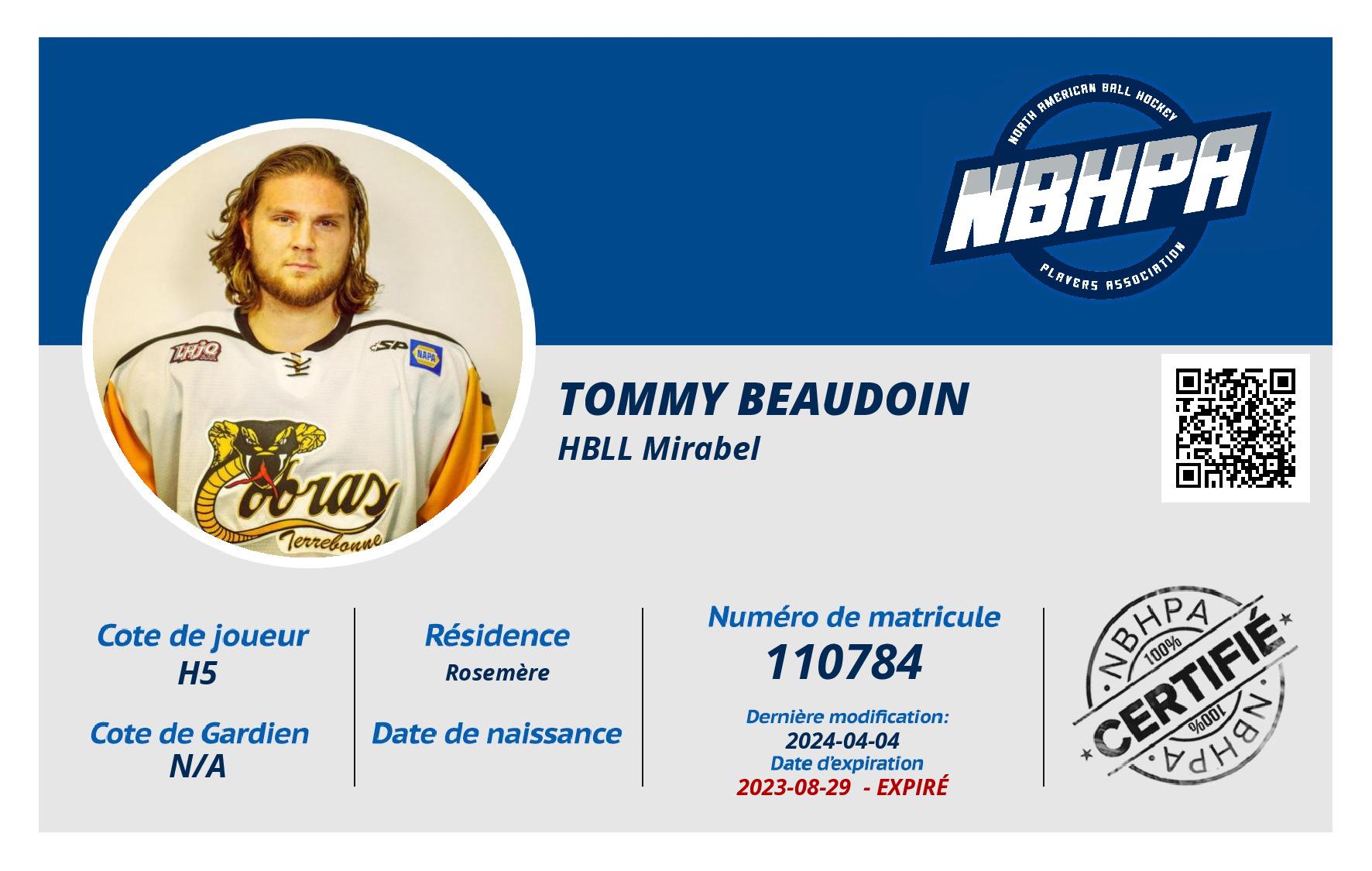 Tommy Beaudoin