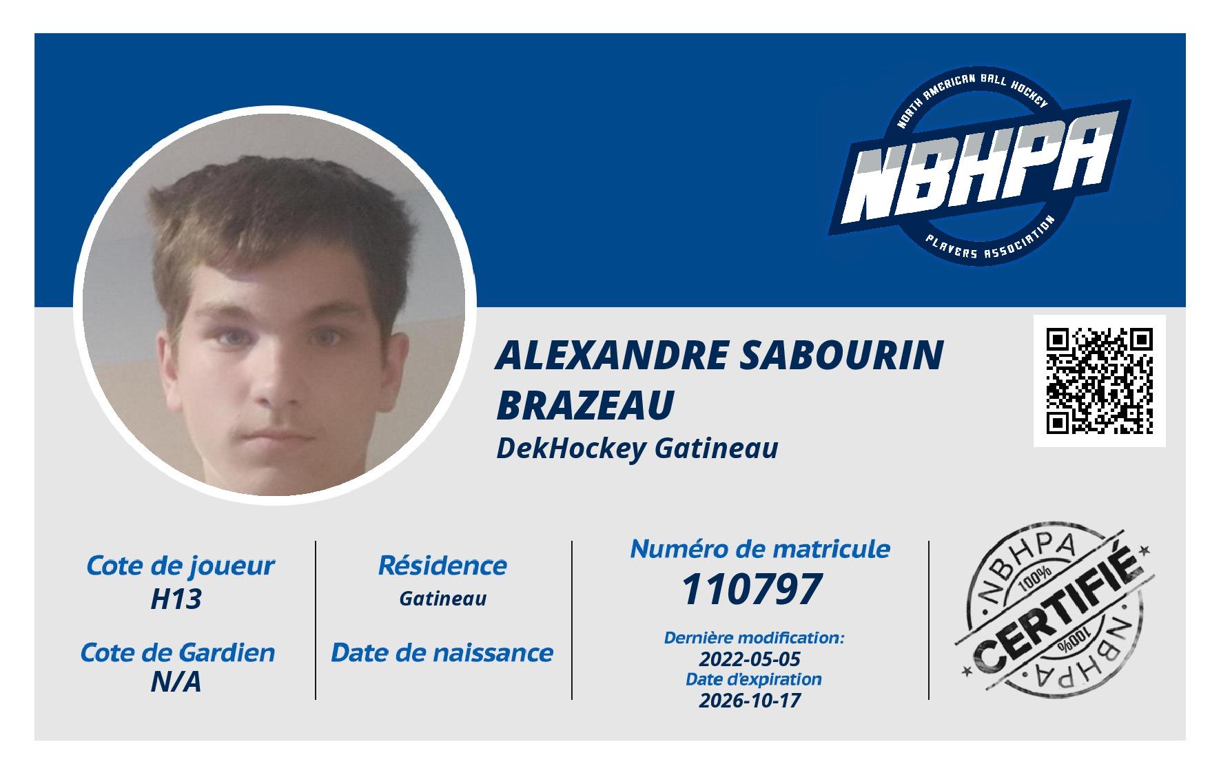 Alexandre Sabourin brazeau
