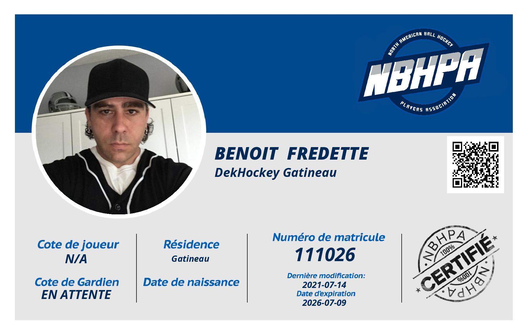 Benoit  Fredette 
