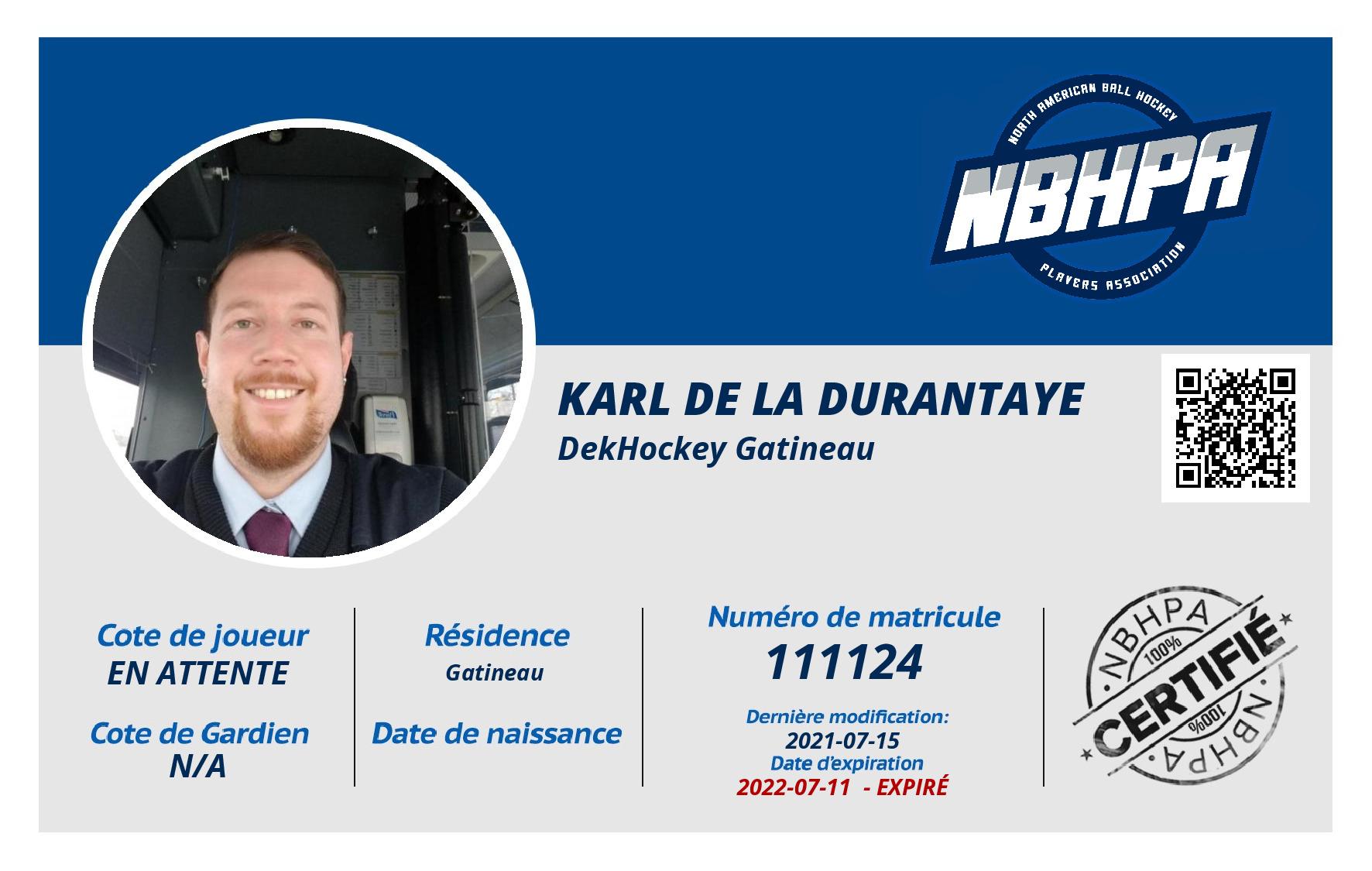 Karl De La Durantaye 