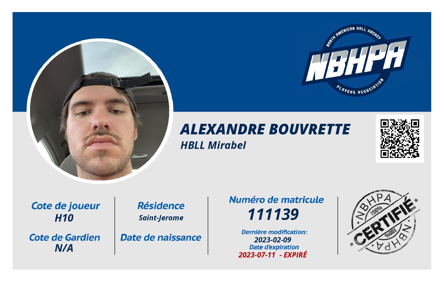 Alexandre Bouvrette