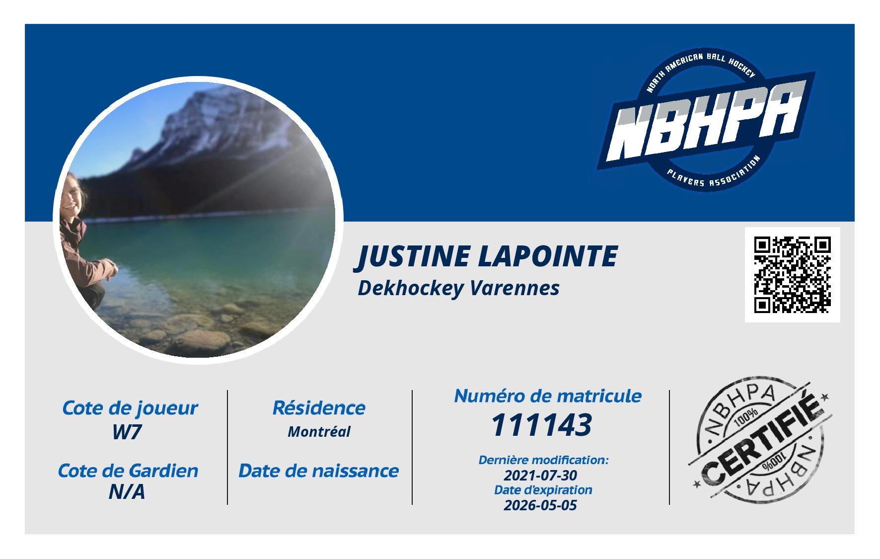 Justine Lapointe