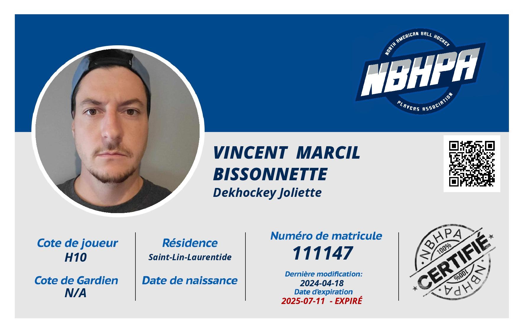 Vincent  Marcil bissonnette