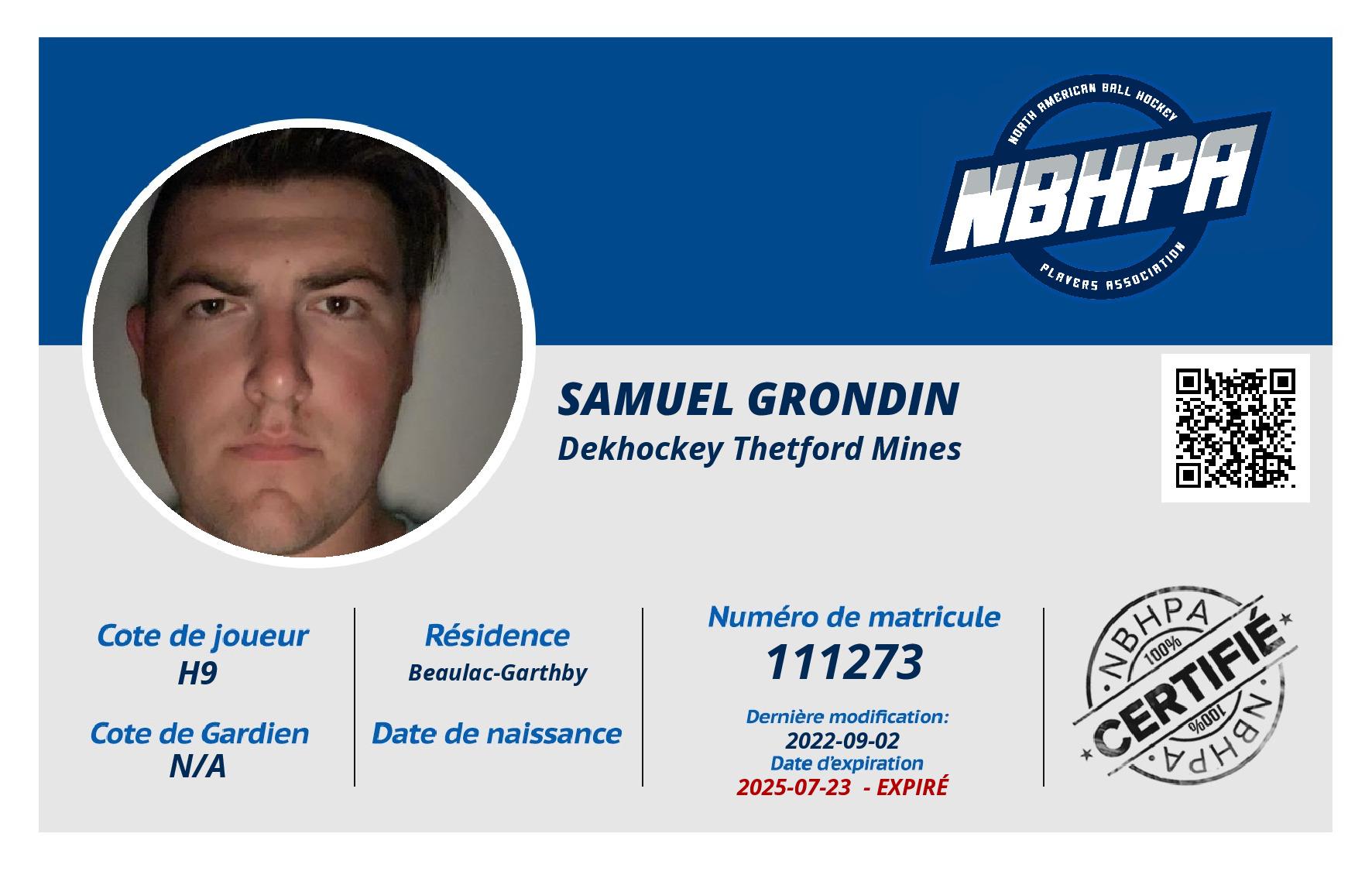 Samuel Grondin