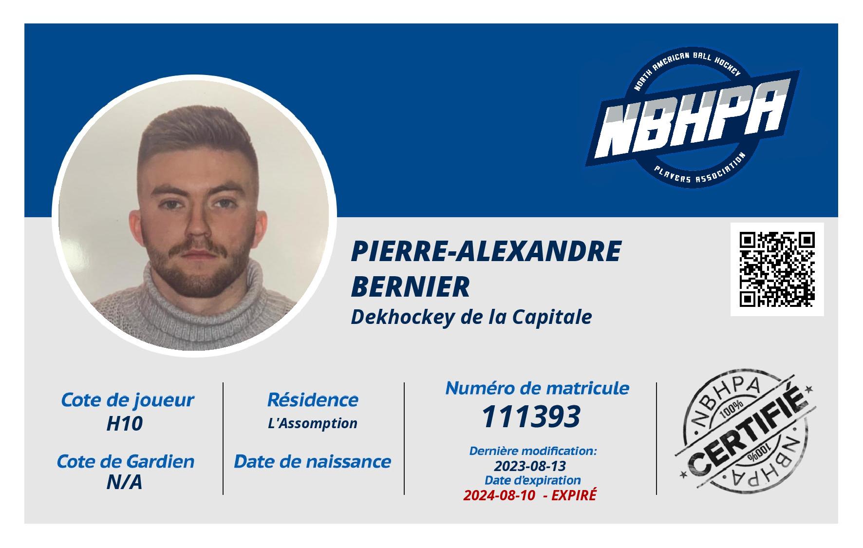 Pierre-Alexandre  Bernier