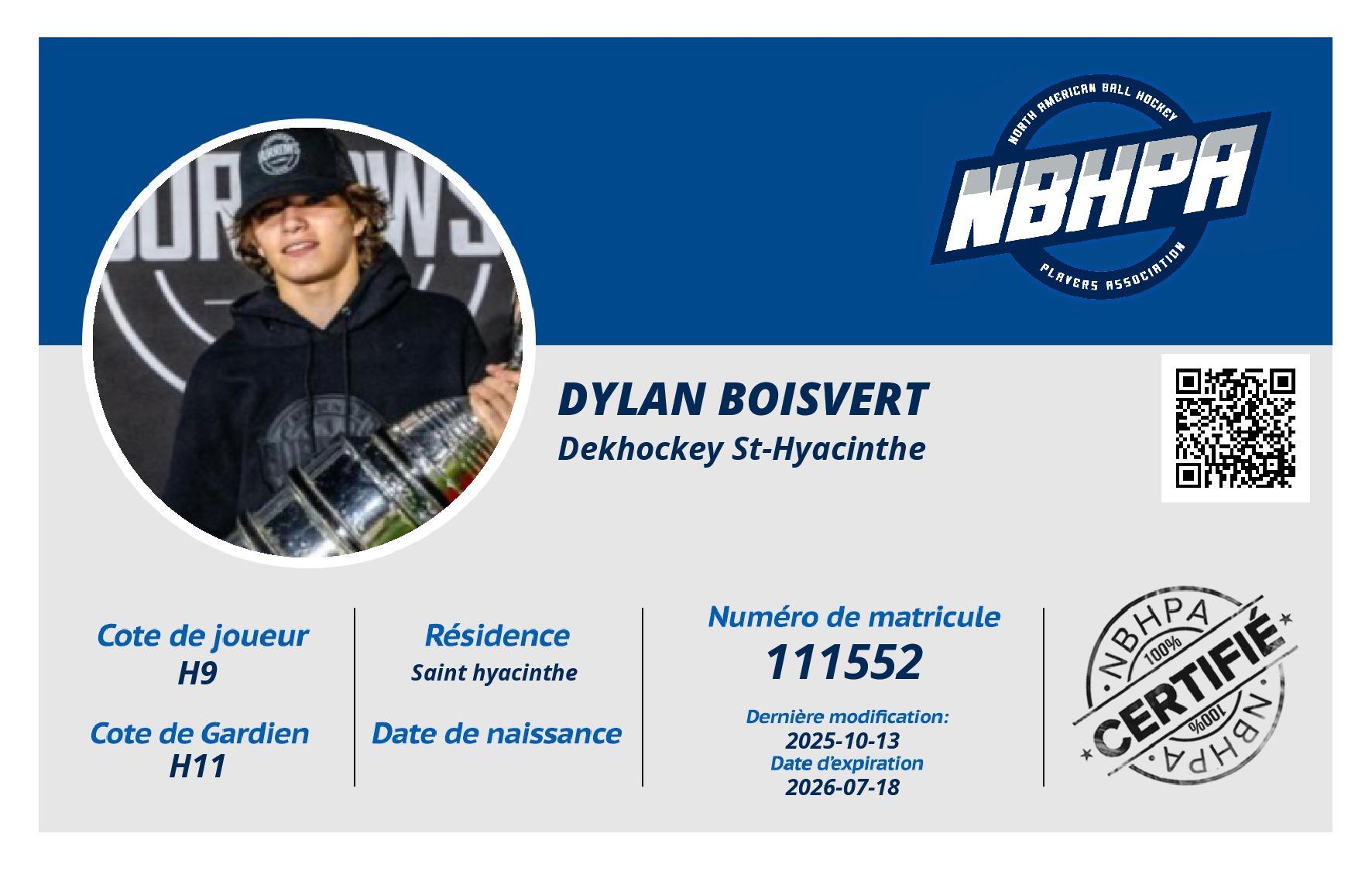 Dylan Boisvert