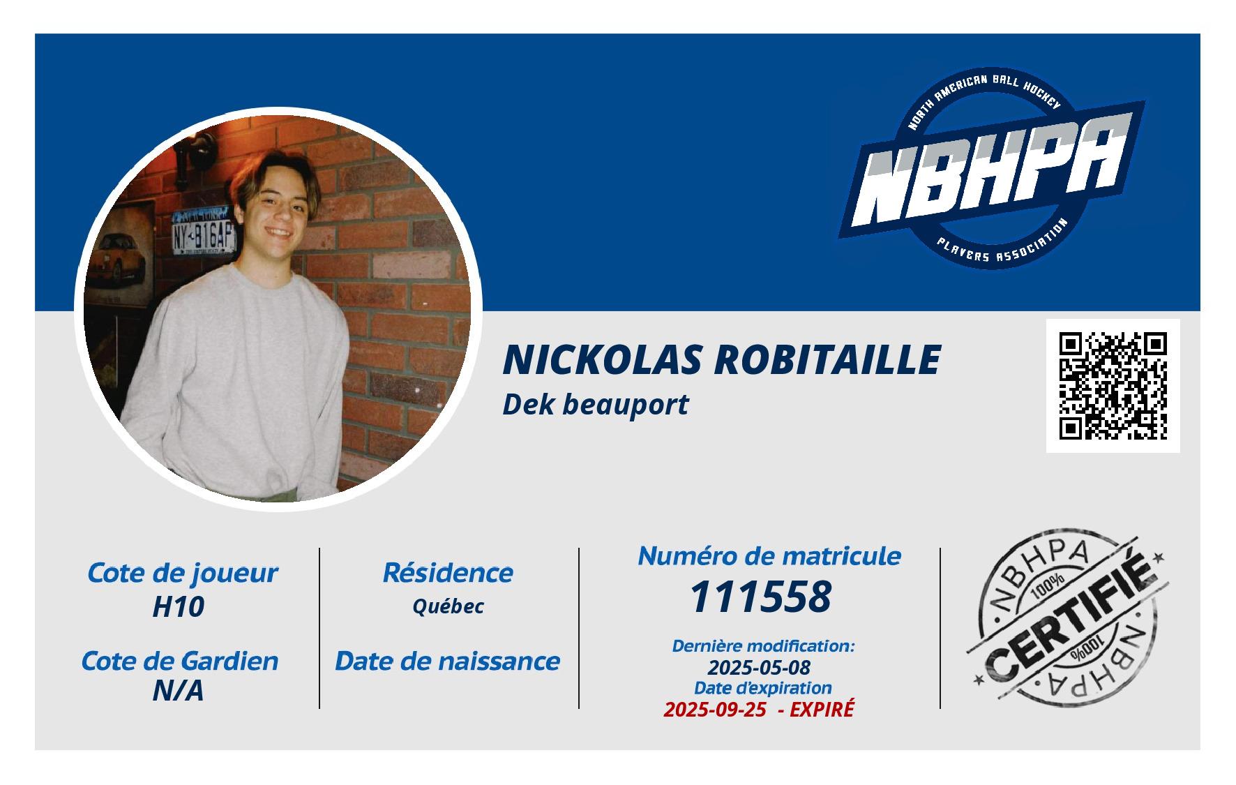 Nickolas Robitaille