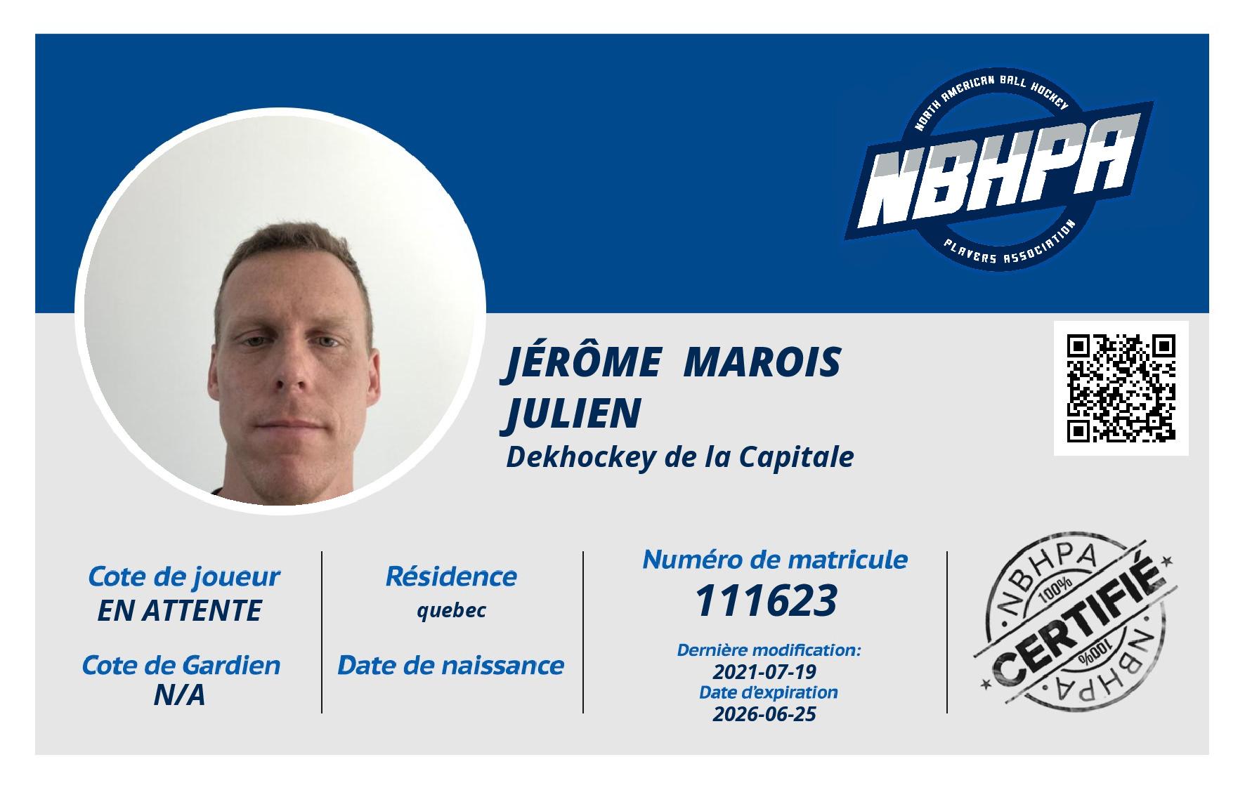 Jérôme  Marois Julien