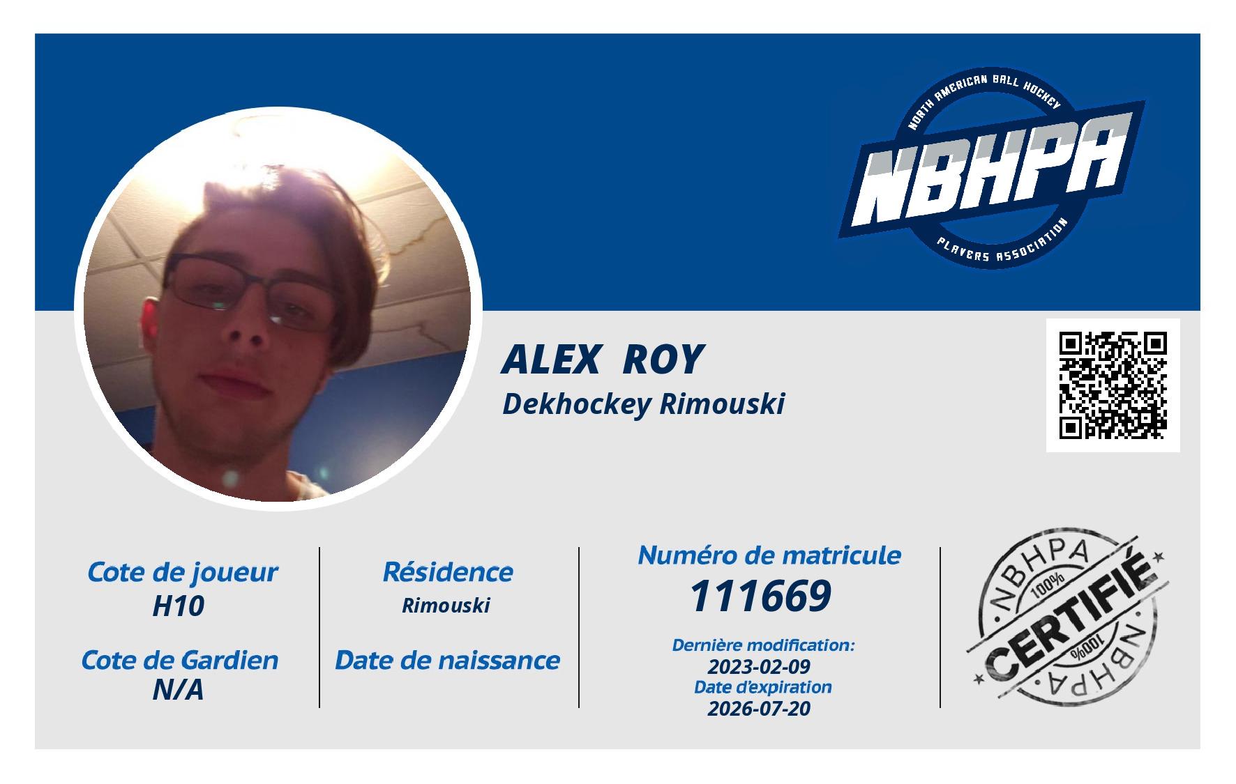 Alex  Roy