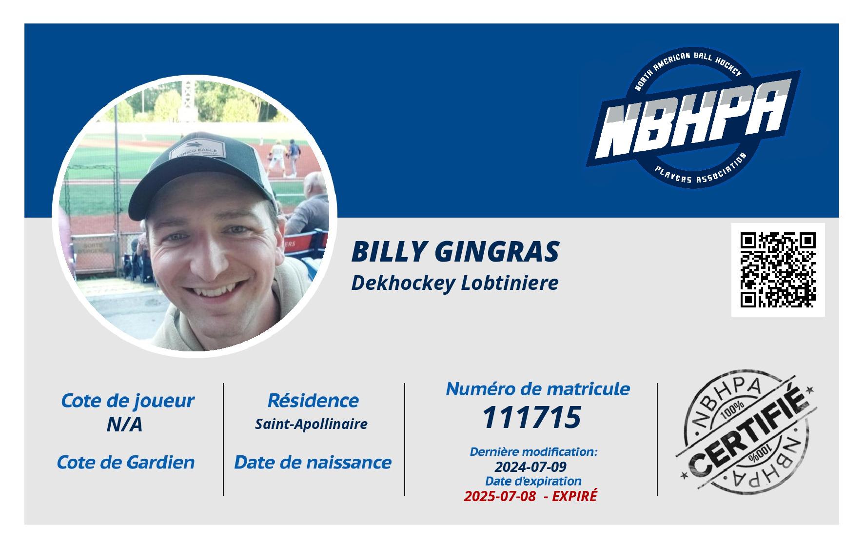 Billy Gingras