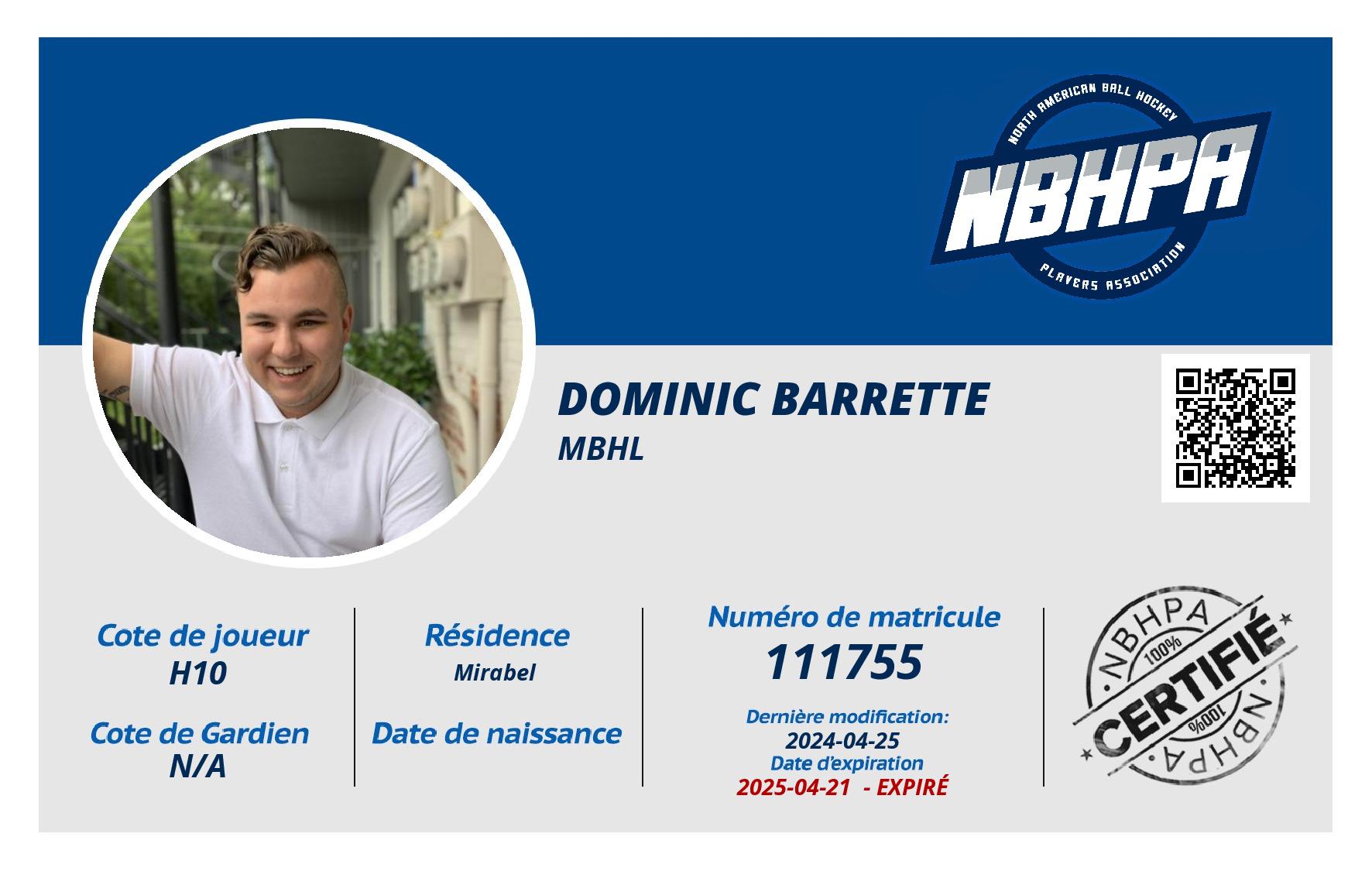 Dominic Barrette 