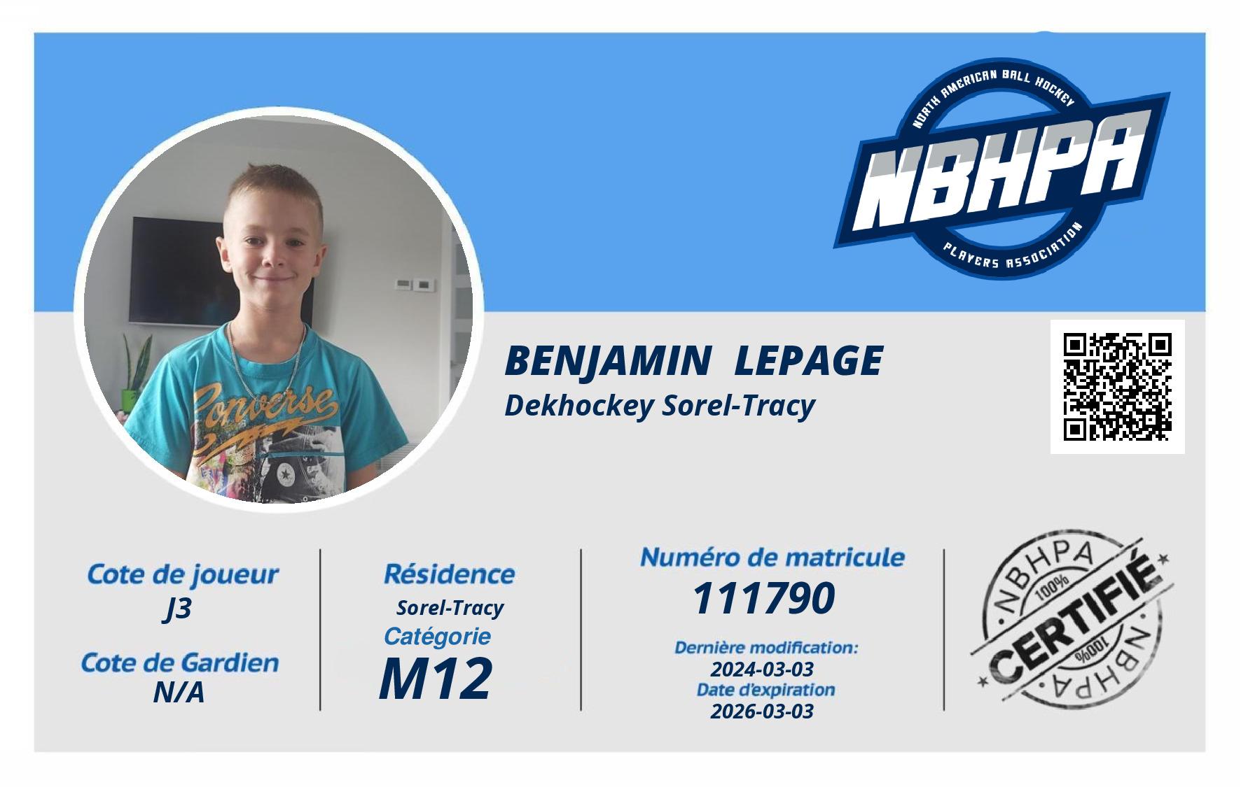Benjamin  Lepage