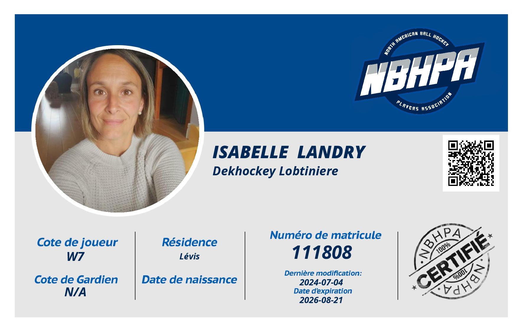 Isabelle  Landry