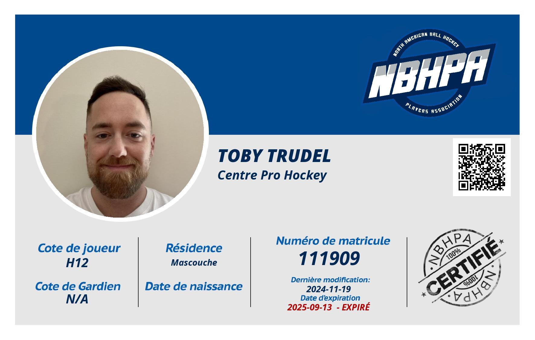 Toby Trudel