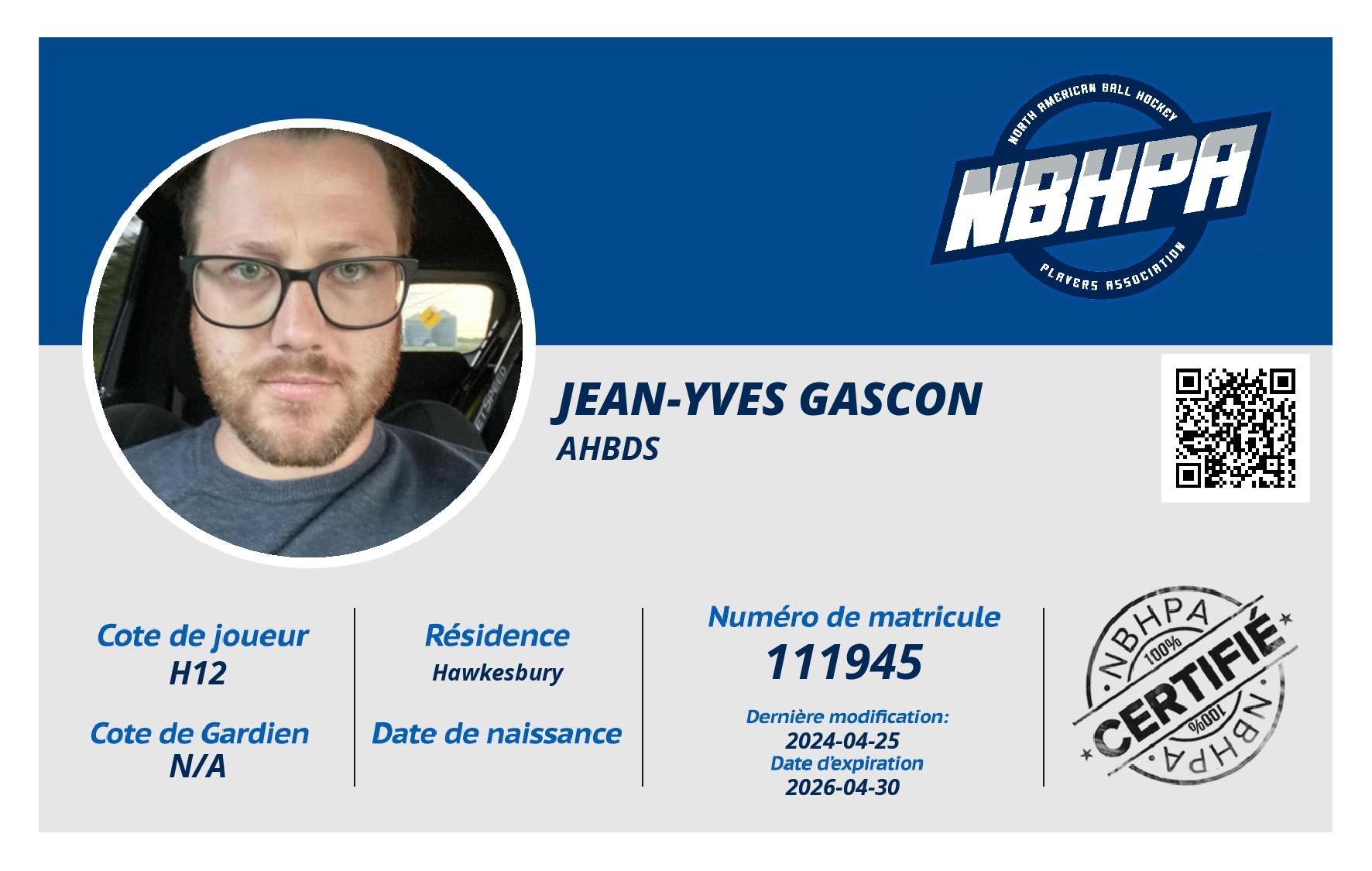 Jean-Yves Gascon