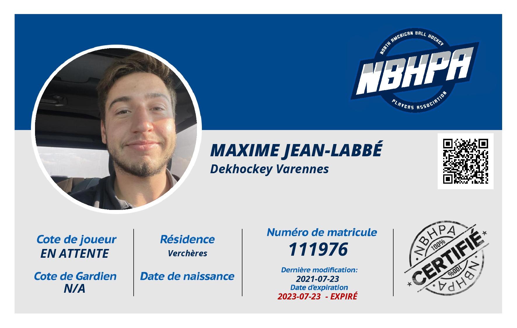 Maxime Jean-Labbé