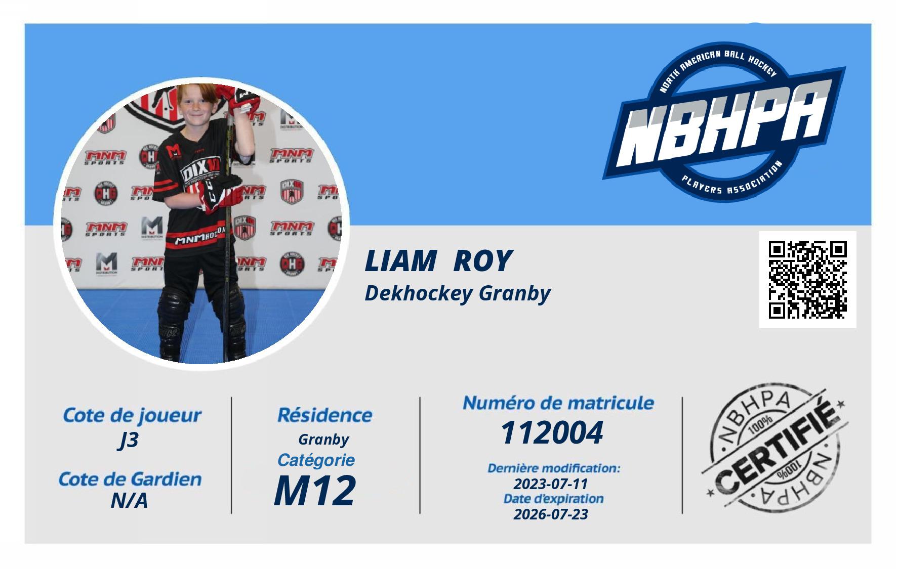 Liam  Roy