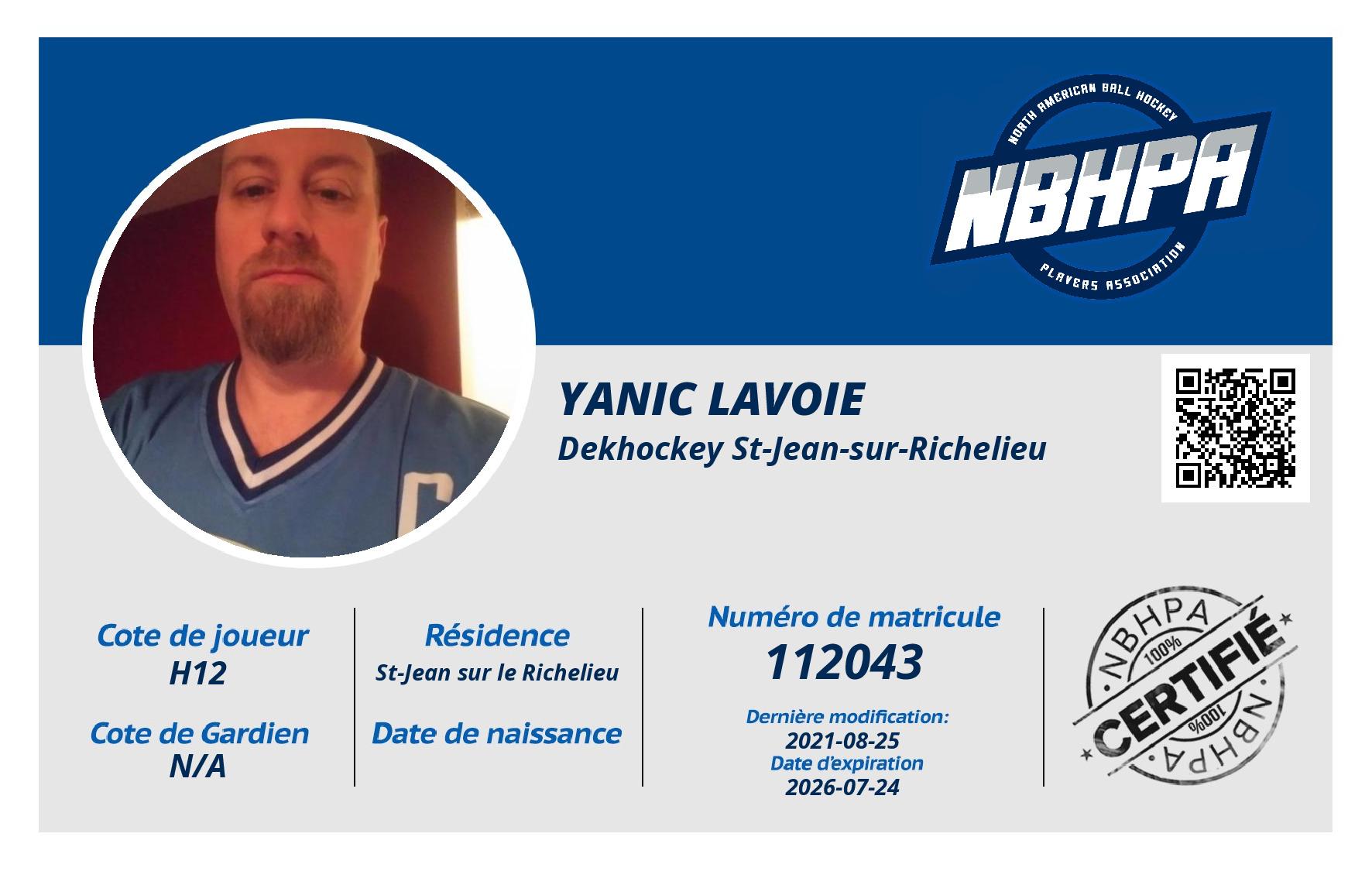 Yanic Lavoie