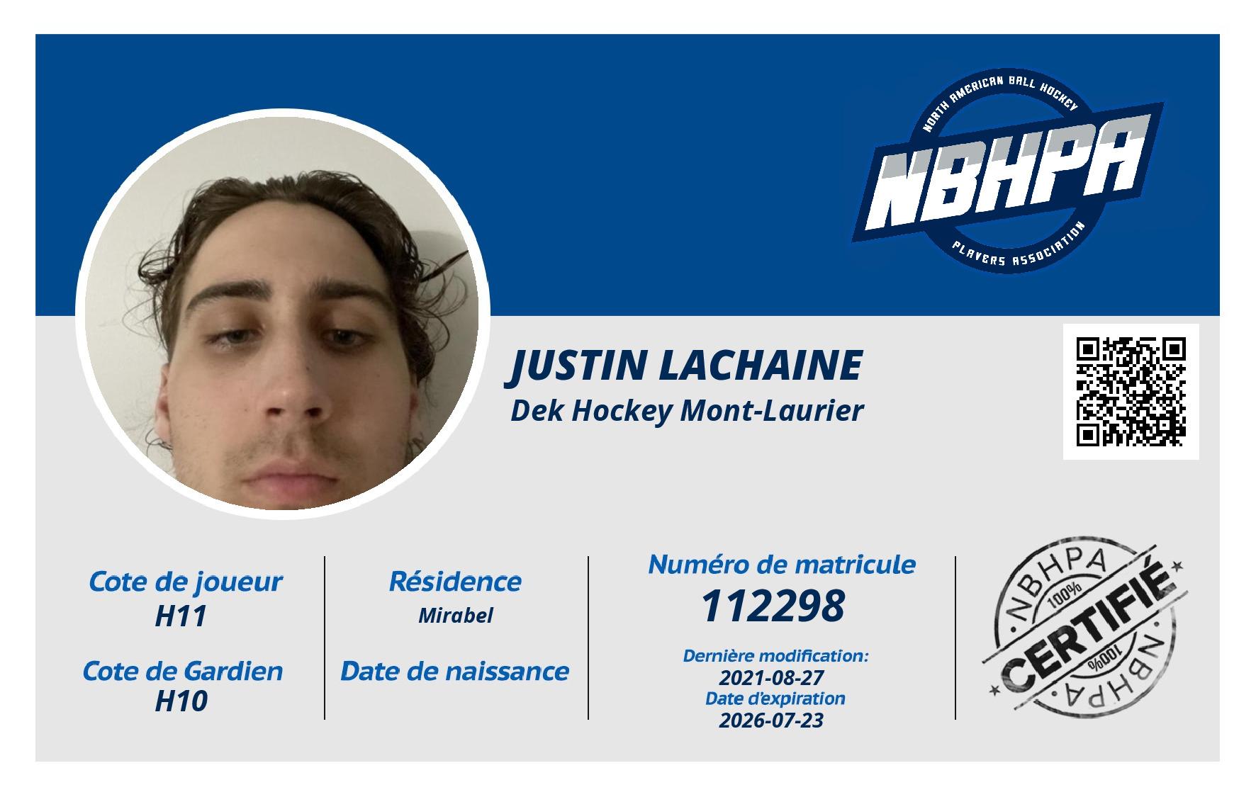 Justin Lachaine