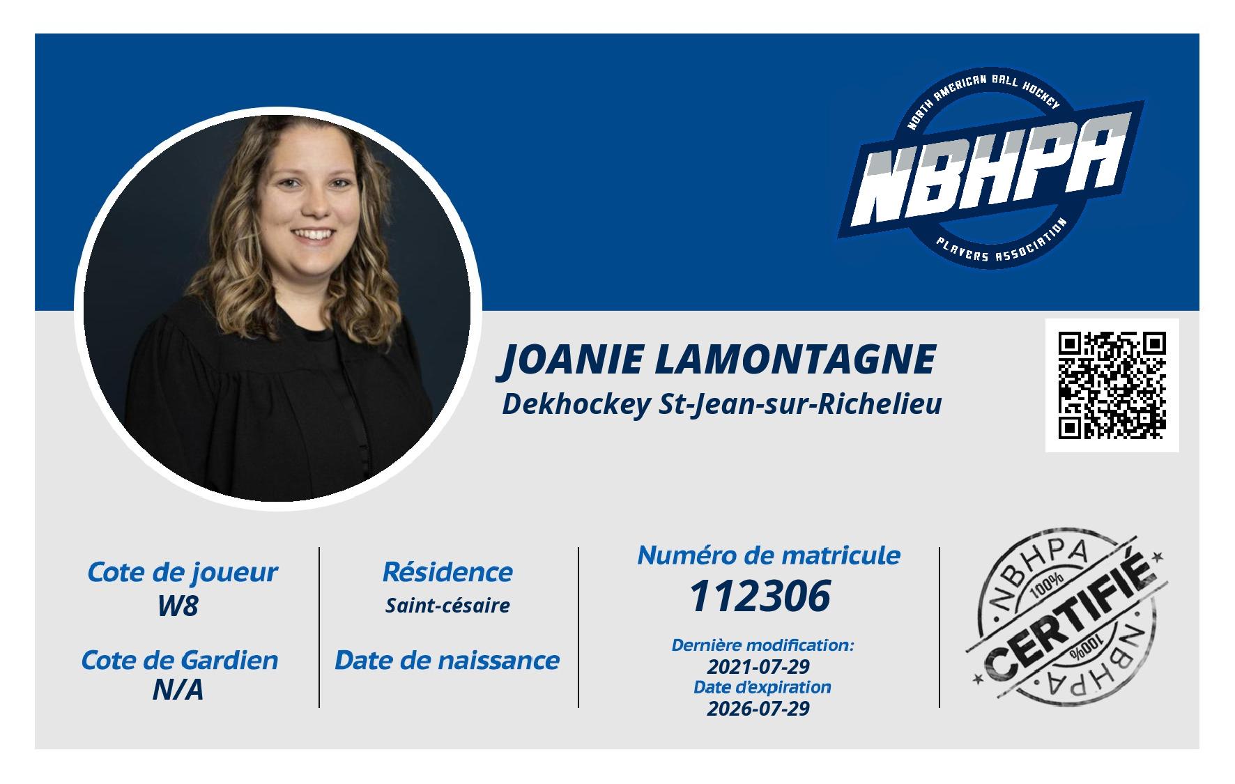 Joanie Lamontagne 