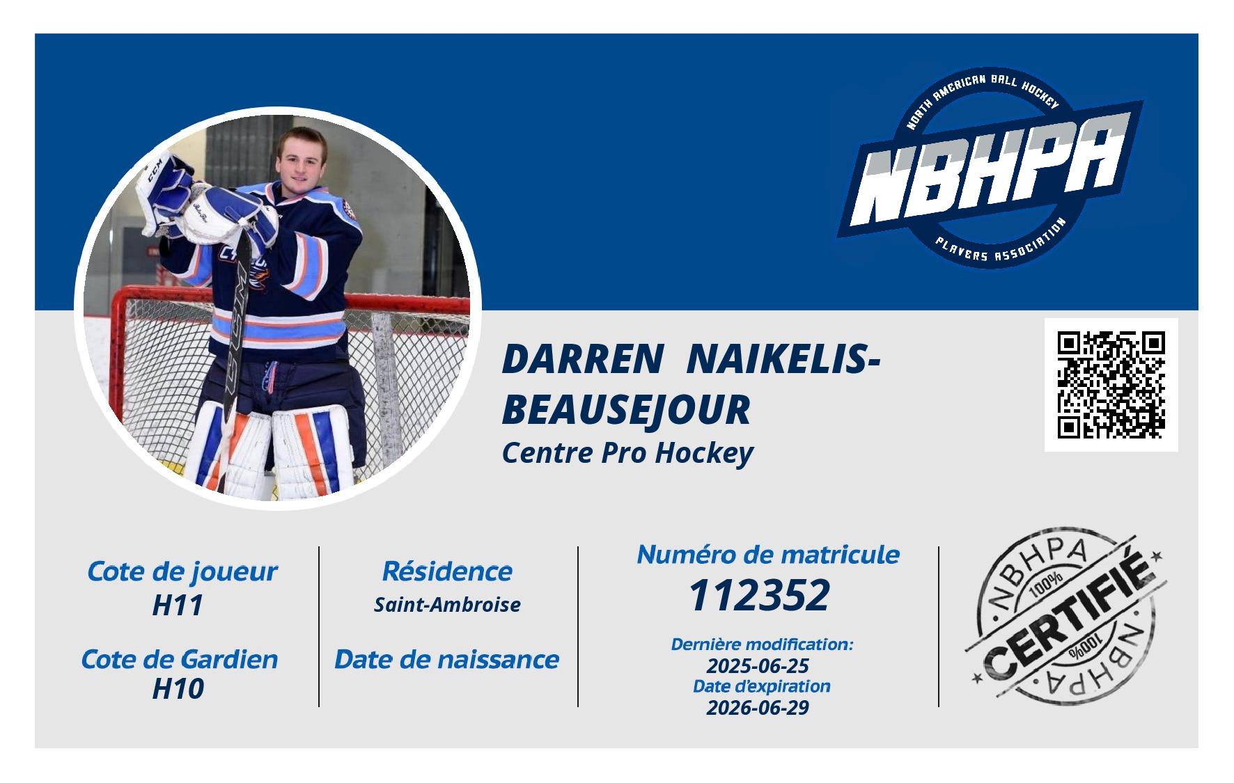 Darren  Naikelis-Beausejour