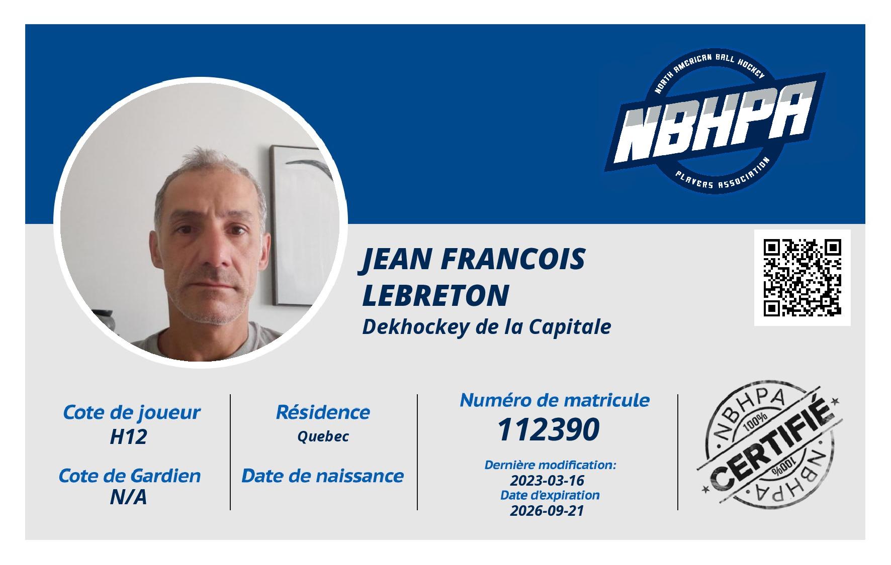 Jean francois Lebreton