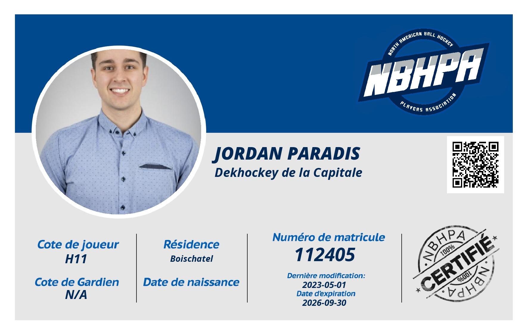 Jordan Paradis