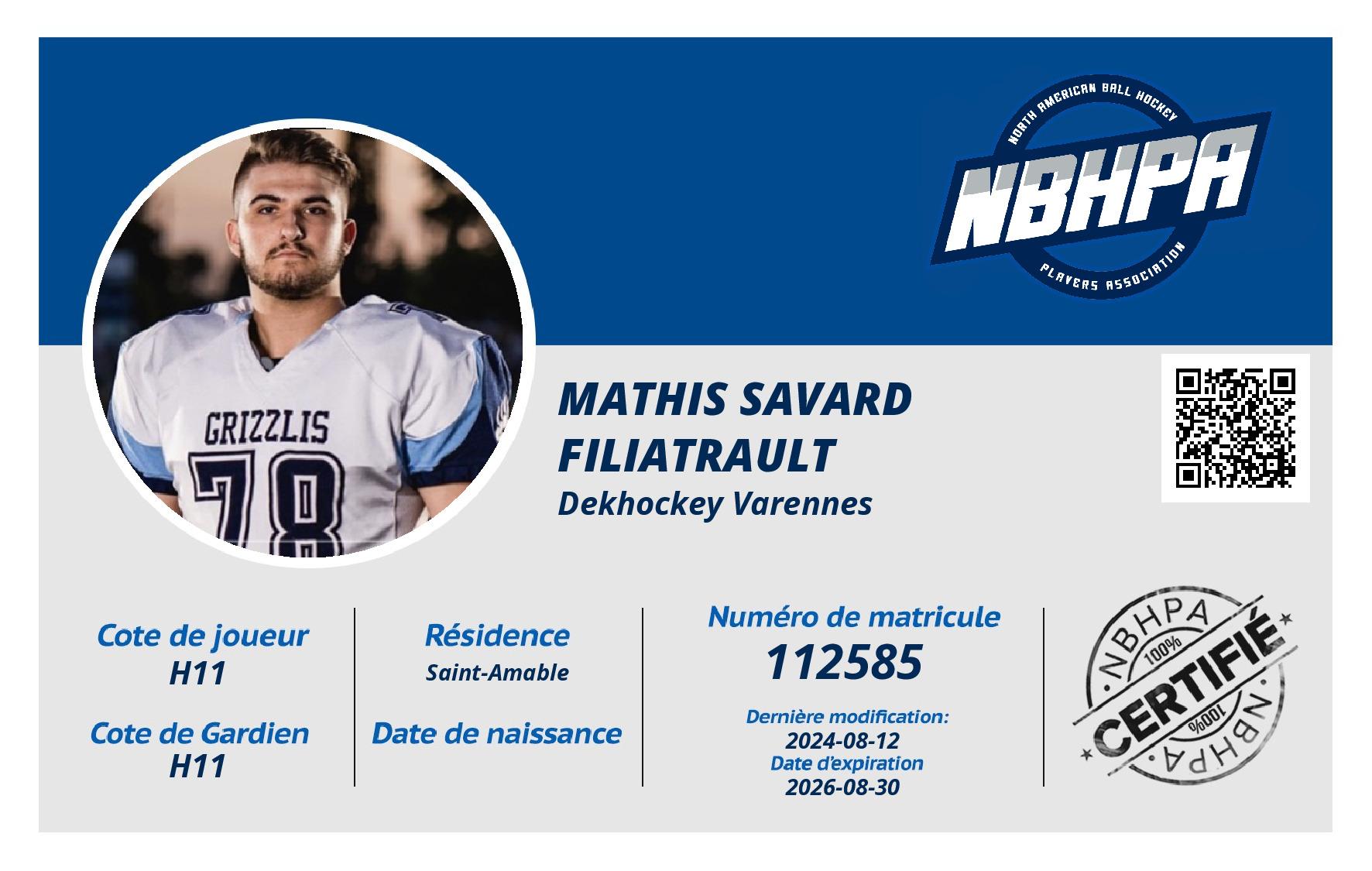 Mathis Savard Filiatrault 